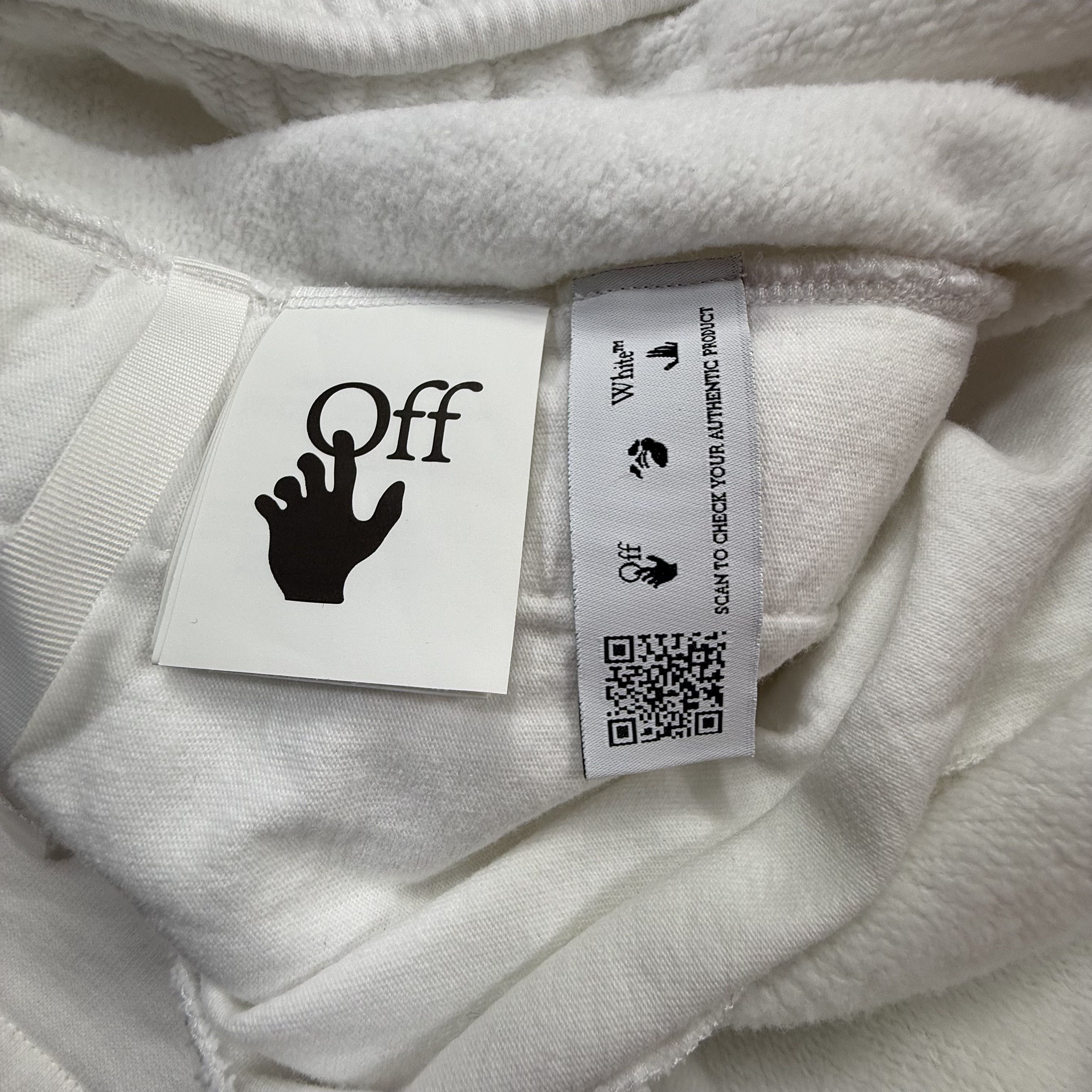 Off-White Off-White Mens White Graphic Sweat Shorts XL Size US 40 / EU 56 - 5 Thumbnail