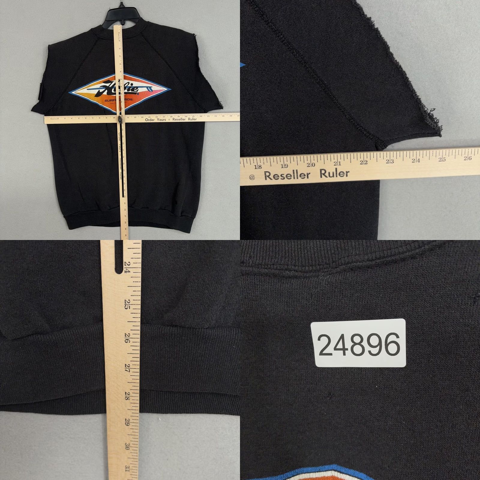 Vintage Vintage Hobie Surfboards Sweatshirt Large Cutoff Destroyed Graphic 1989 Size US L / EU 52-54 / 3 - 8 Thumbnail