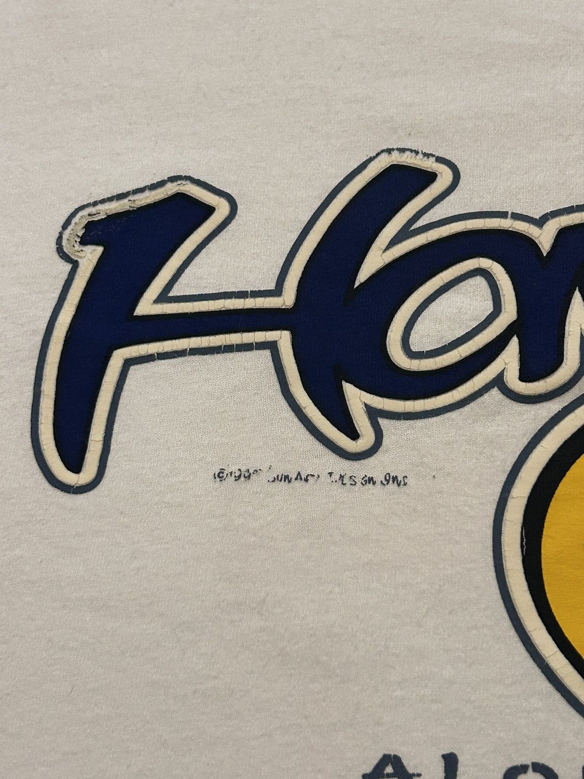 Hanes Hawaii Surf Tee White Smile Hanes Heavyweight Vintage Size US L / EU 52-54 / 3 - 5 Thumbnail