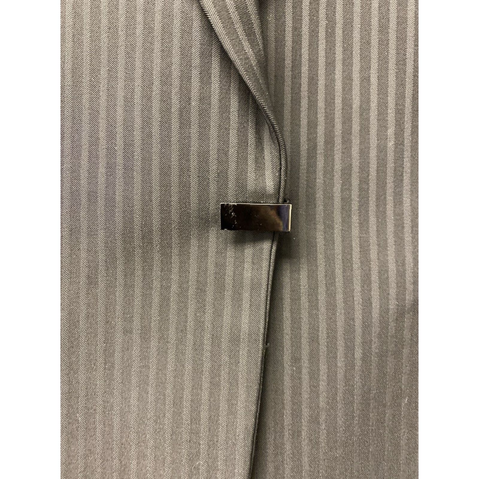 Vintage Tahari US 6 Blazer Woman's Black Striped Linen? Size M / US 6-8 / IT 42-44 - 5 Thumbnail