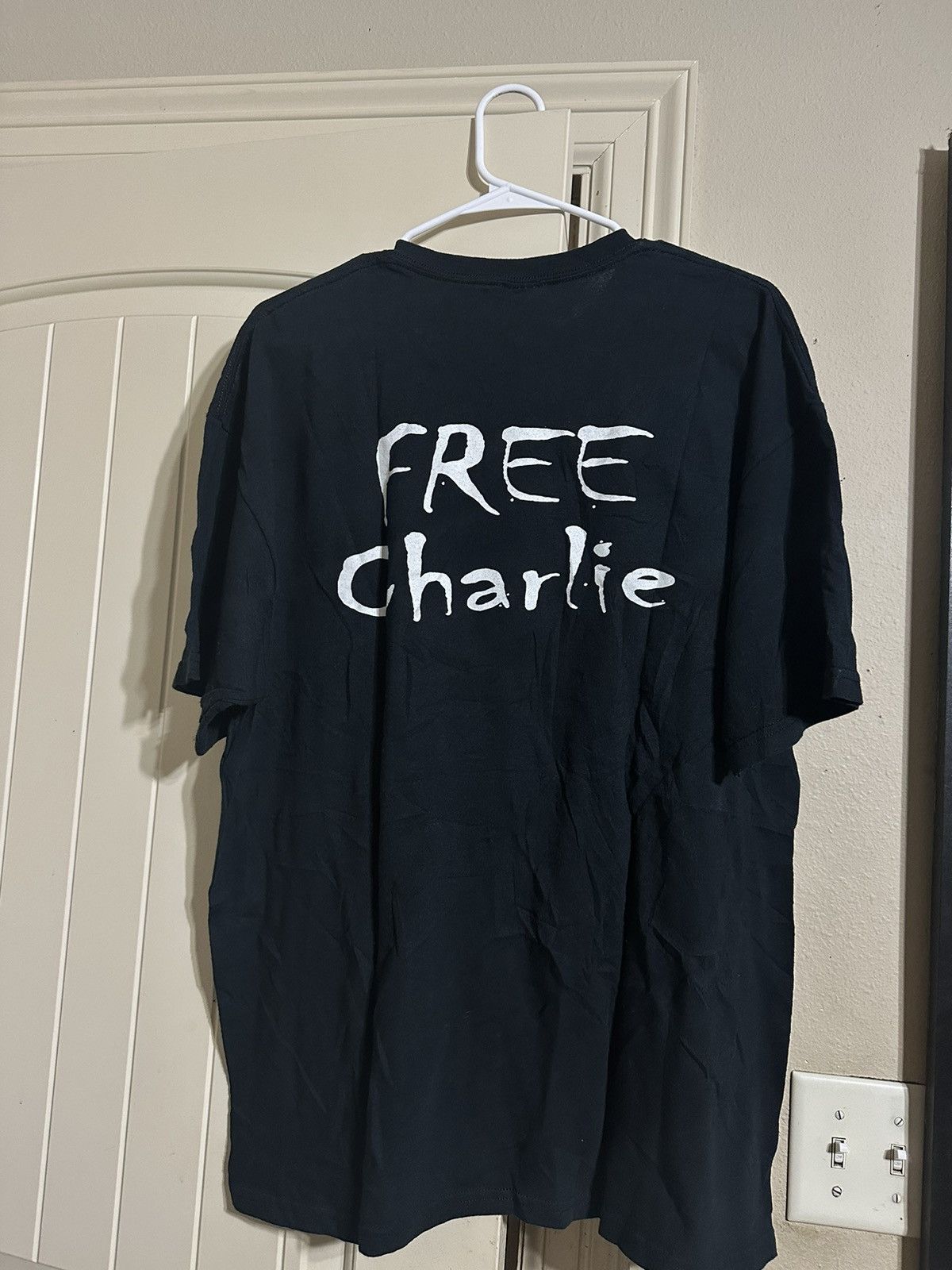 image of Free Charlie Vintage Early 00S Shirt in Black, Men's (Size XL)