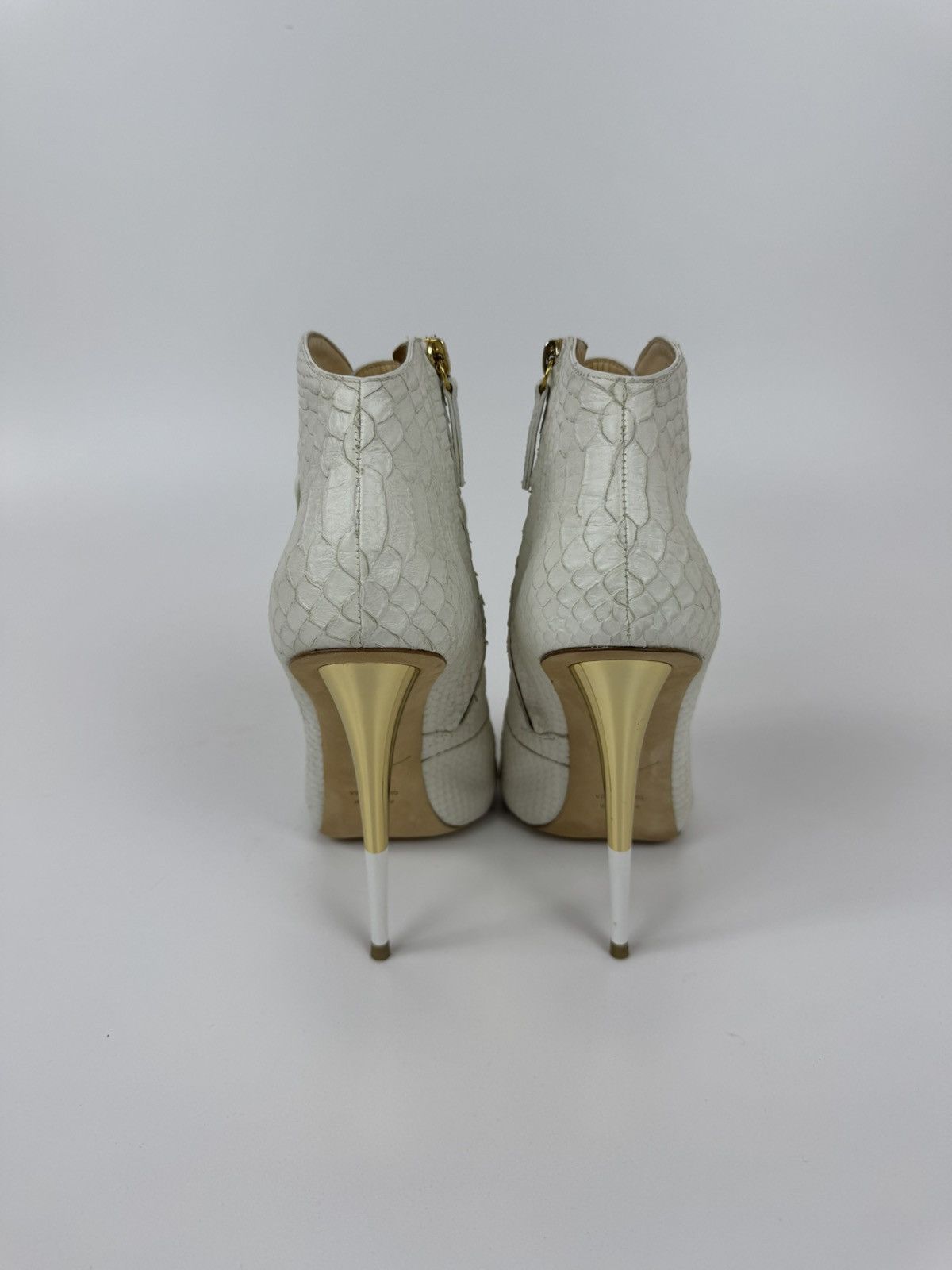 Giuseppe Zanotti Giuseppe Zanotti Open Ankle Boots Leather Stiletto High Heel Size US 10 / IT 40 - 5 Thumbnail
