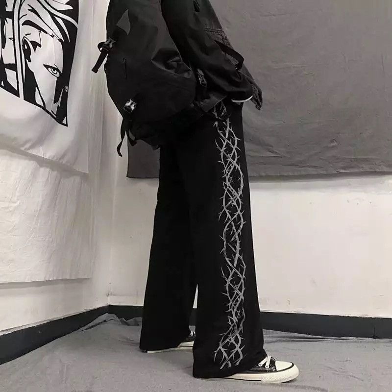 Japanese Brand × Vintage Rising Thorn Black Bundle Pants Japanese Brand Size US 30 / EU 46 - 2 Thumbnail