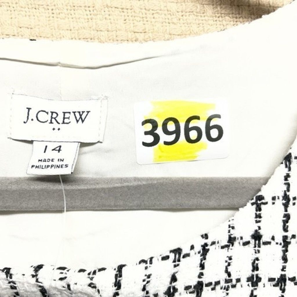 J.Crew NWT J. Crew Tweed Button Front Shift Tank Mini Dress Women14 Size XL / US 12-14 / IT 48-50 - 2 Thumbnail