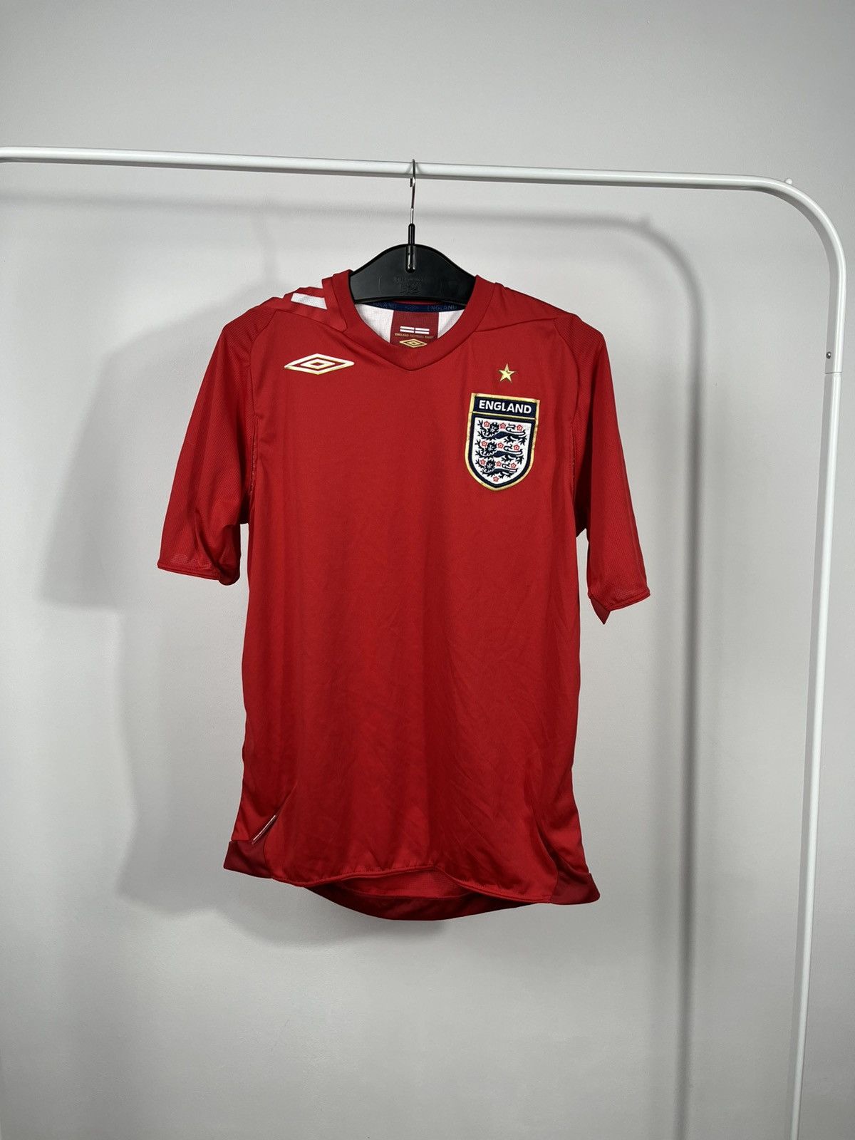 Nike Vintage England Football Shirt Umbro Red National Team Size US S / EU 44-46 / 1 - 1 Thumbnail