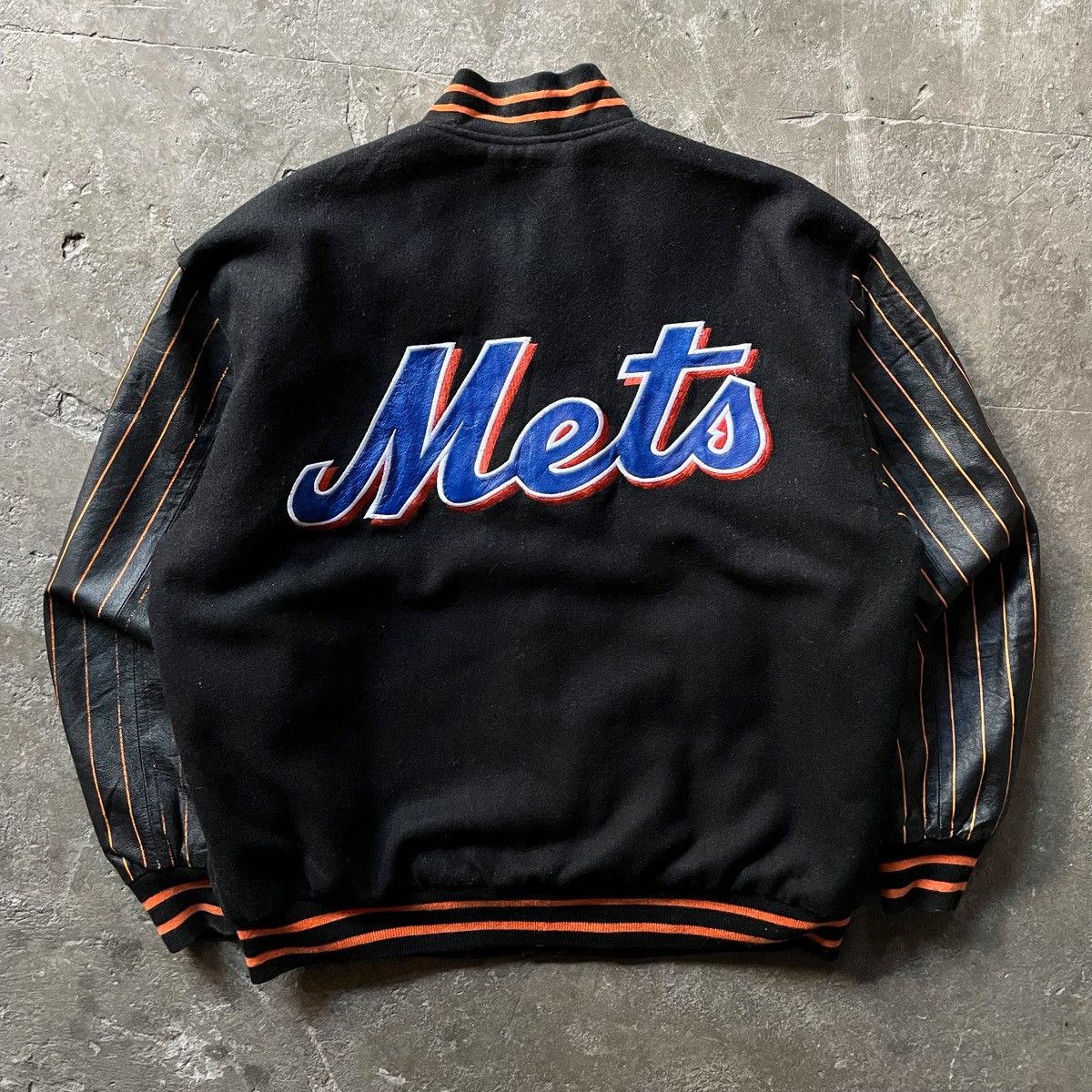 JH Design Vintage JH DESIGN NY mets reversible varsity jacket Size US XL / EU 56 / 4 - 4 Thumbnail