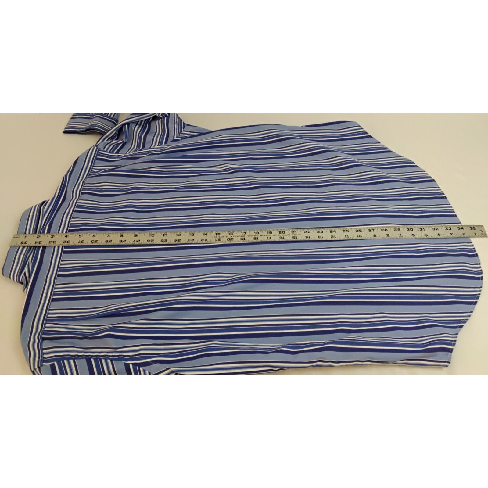 Polo Ralph Lauren Polo Ralph Lauren Dress Shirt Men L Blue Striped VTG 90s NWT Size US L / EU 52-54 / 3 - 17 Thumbnail