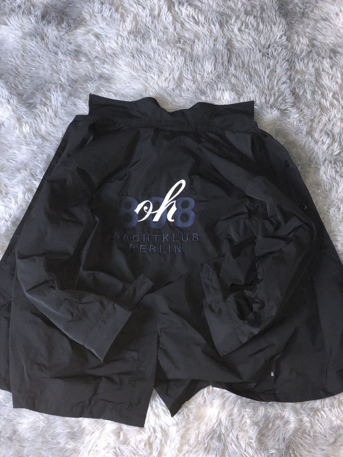Adidas 808 Nachtklub Berlin Black Embroidered Coach Jacket Size US M / EU 48-50 / 2 - 2 Thumbnail