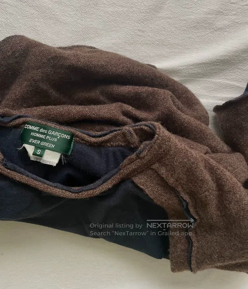 Comme des Garcons Comme Des Garcons Double Layer Cotton Ribbed Sweater T-shi Size US S / EU 44-46 / 1 - 6 Thumbnail