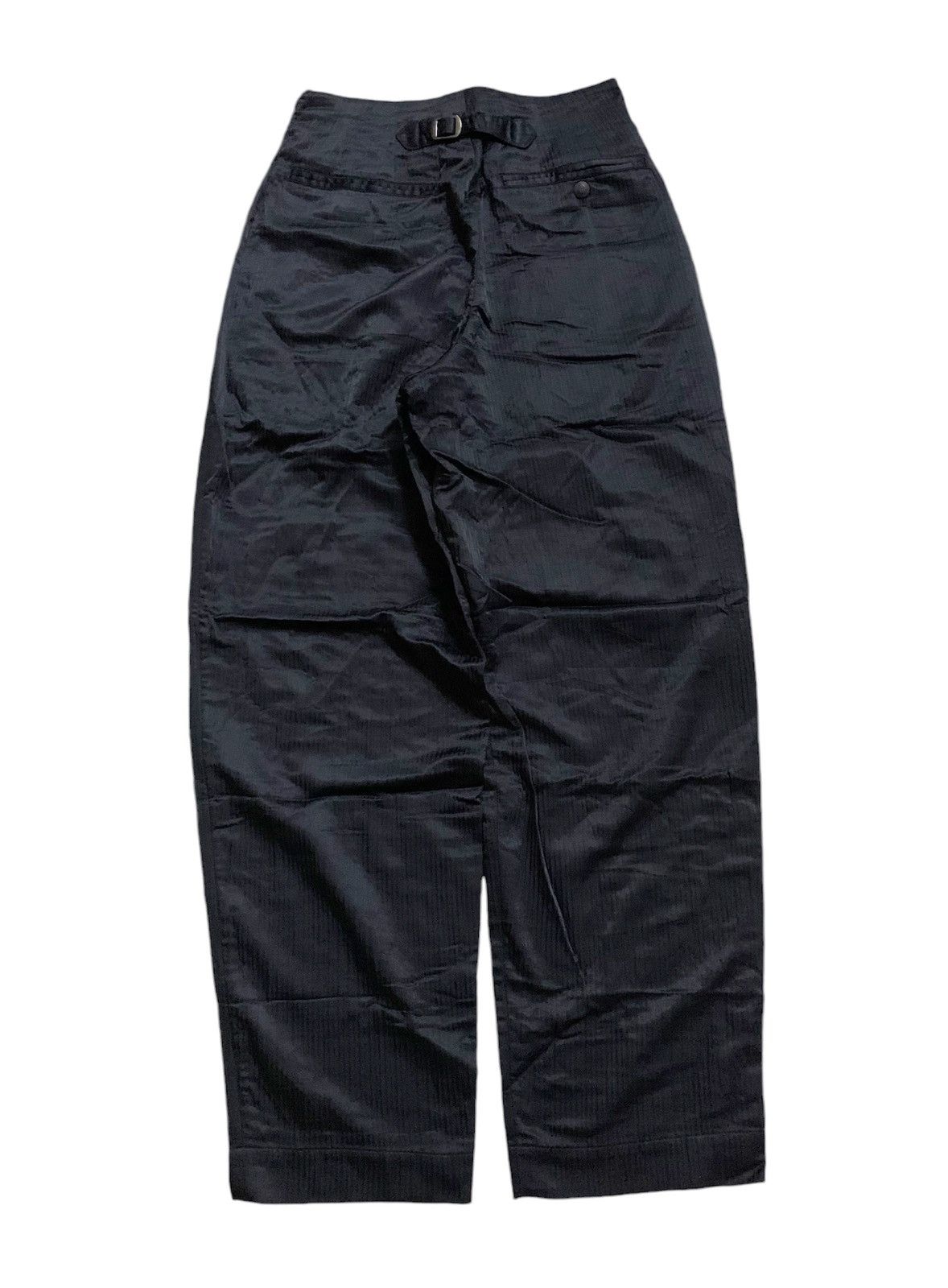 Issey Miyake 💥Vintage 90s Issey Miyake Buckle Back Stripe Pant Size 25" / US 0 / IT 36 - 1 Thumbnail