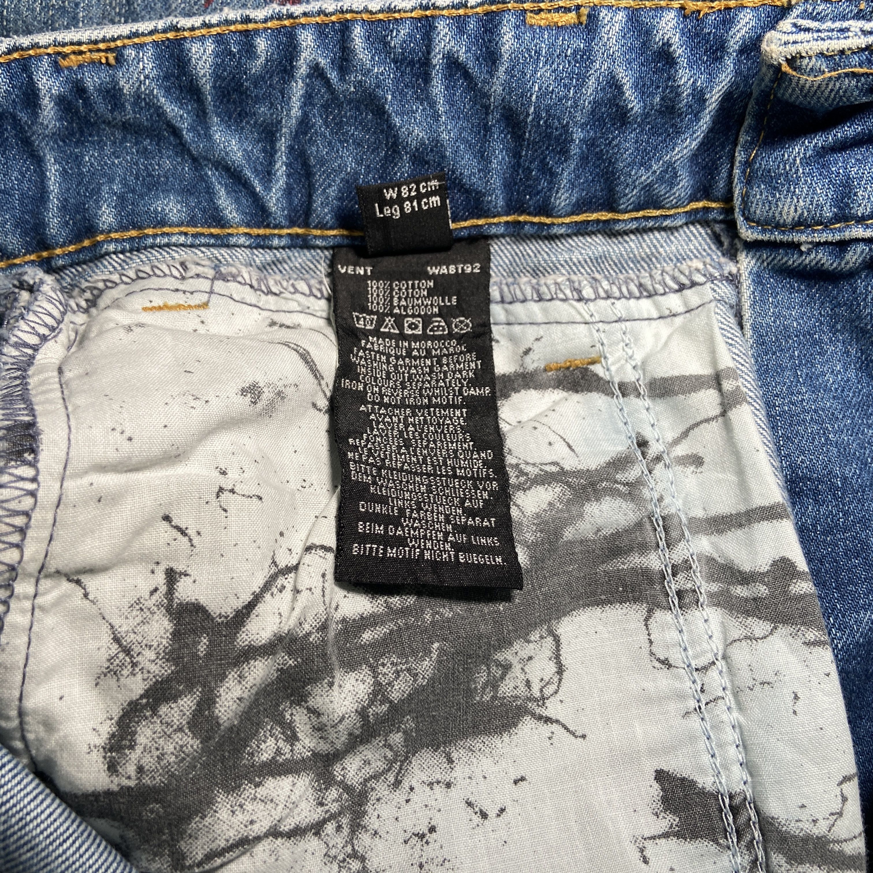 Firetrap × If Six Was Nine Firetrap Extreme Vintage Wash Sashiko Jeans Size US 32 / EU 48 - 15 Thumbnail