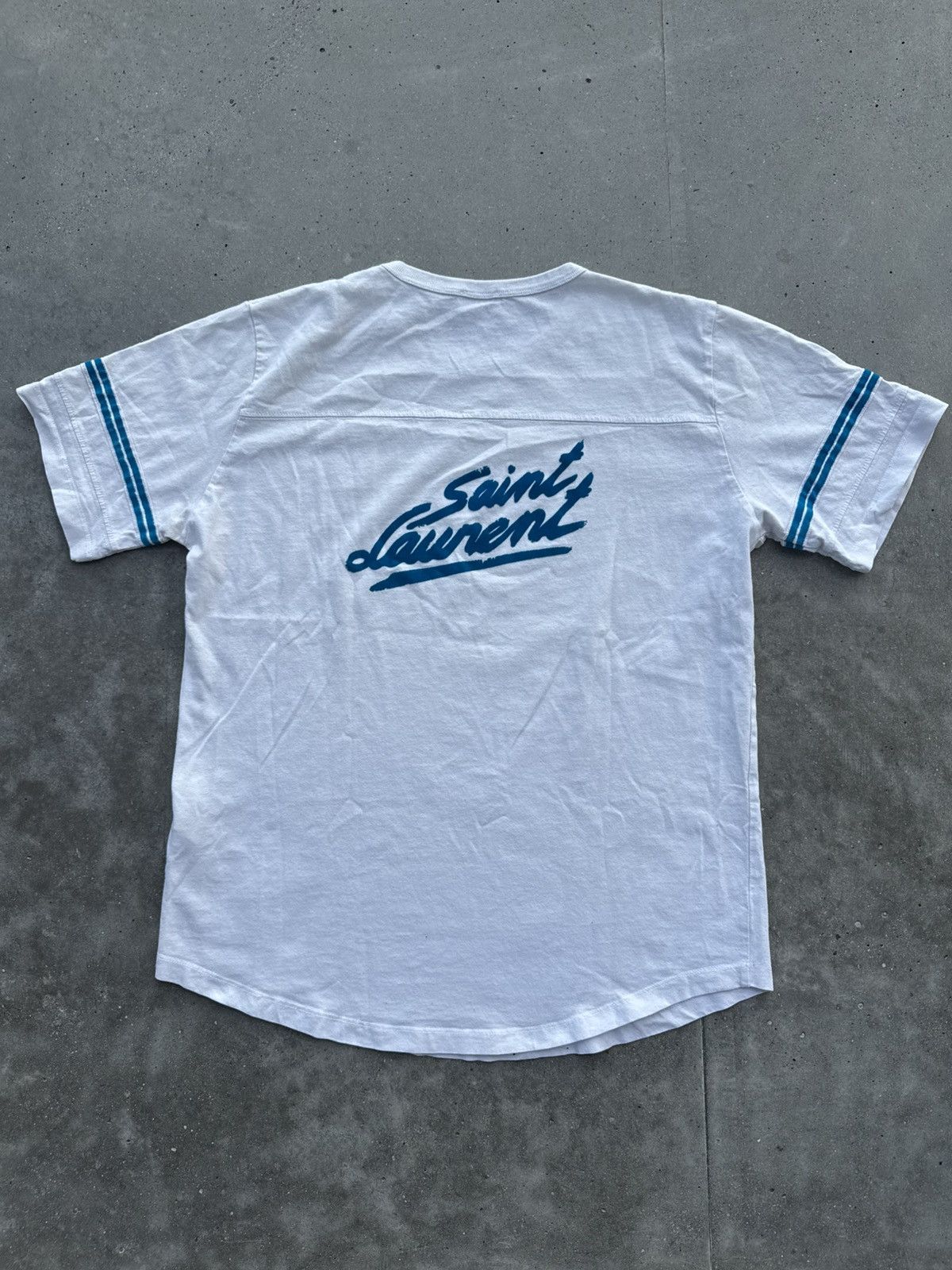 Saint Laurent Paris Saint Laurent Paris Ysl 50s Vintage Logo tees Hedi Slimane Size US M / EU 48-50 / 2 - 1 Thumbnail
