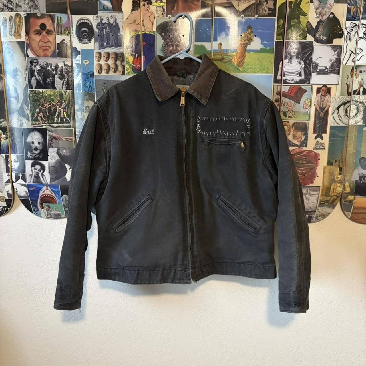 Carhartt Vintage Carhartt Detroit Black Work Jacket Size US L / EU 52-54 / 3 - 1 Thumbnail