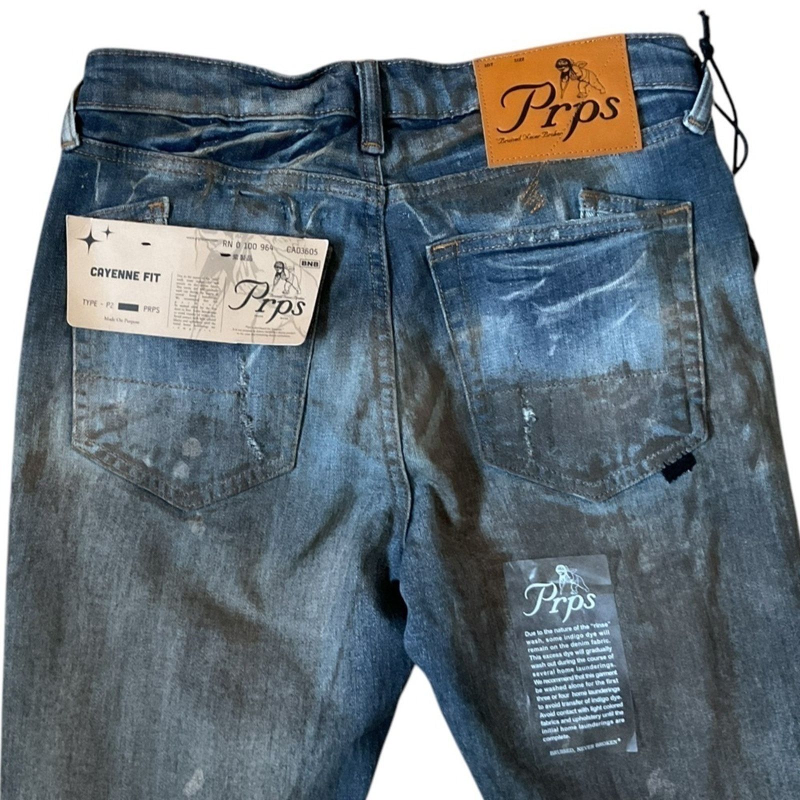 Prps NWT PRPS Cayenne Trailman Ripped Super Skinny Jeans Size US 29 - 4 Thumbnail
