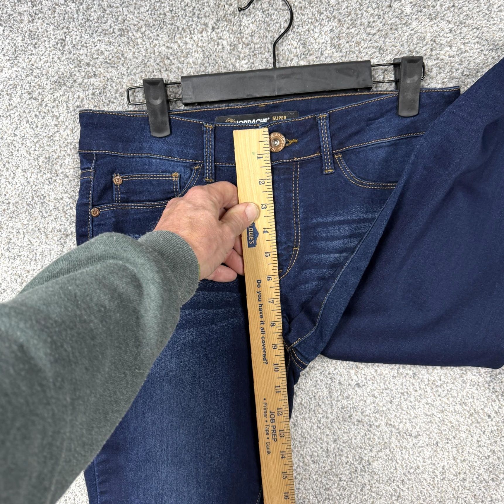 Jordache Jordache Jeans Womens 8 30x29 Dark Blue Denim Super Skinny 5-Pocket Regular Rise Mid Stretch Size 30" / US 8 / IT 44 - 5 Thumbnail