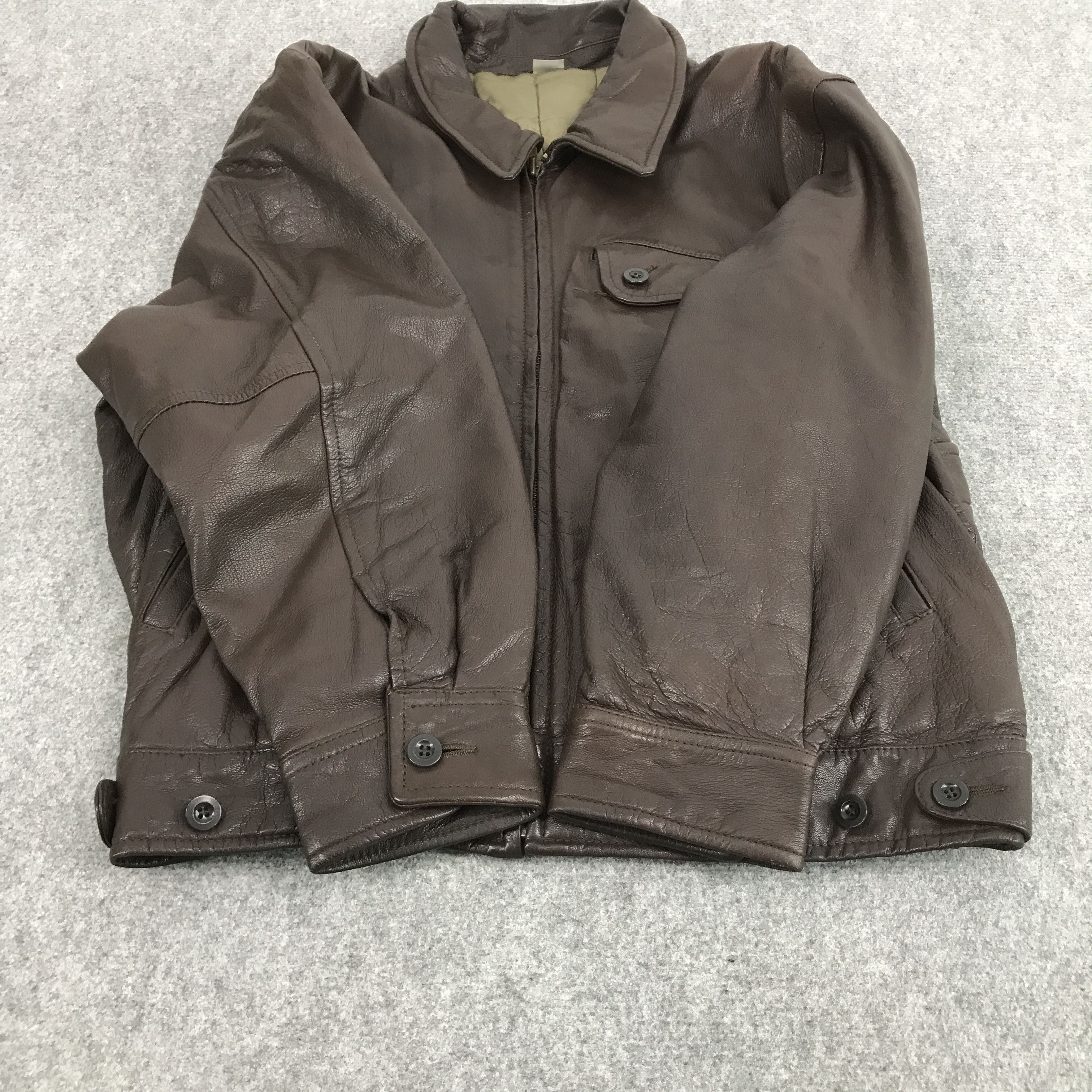 Japanese Brand VTG JAPAN INTERMEZZO LEATHER BROWN JACKET Size US L / EU 52-54 / 3 - 8 Thumbnail