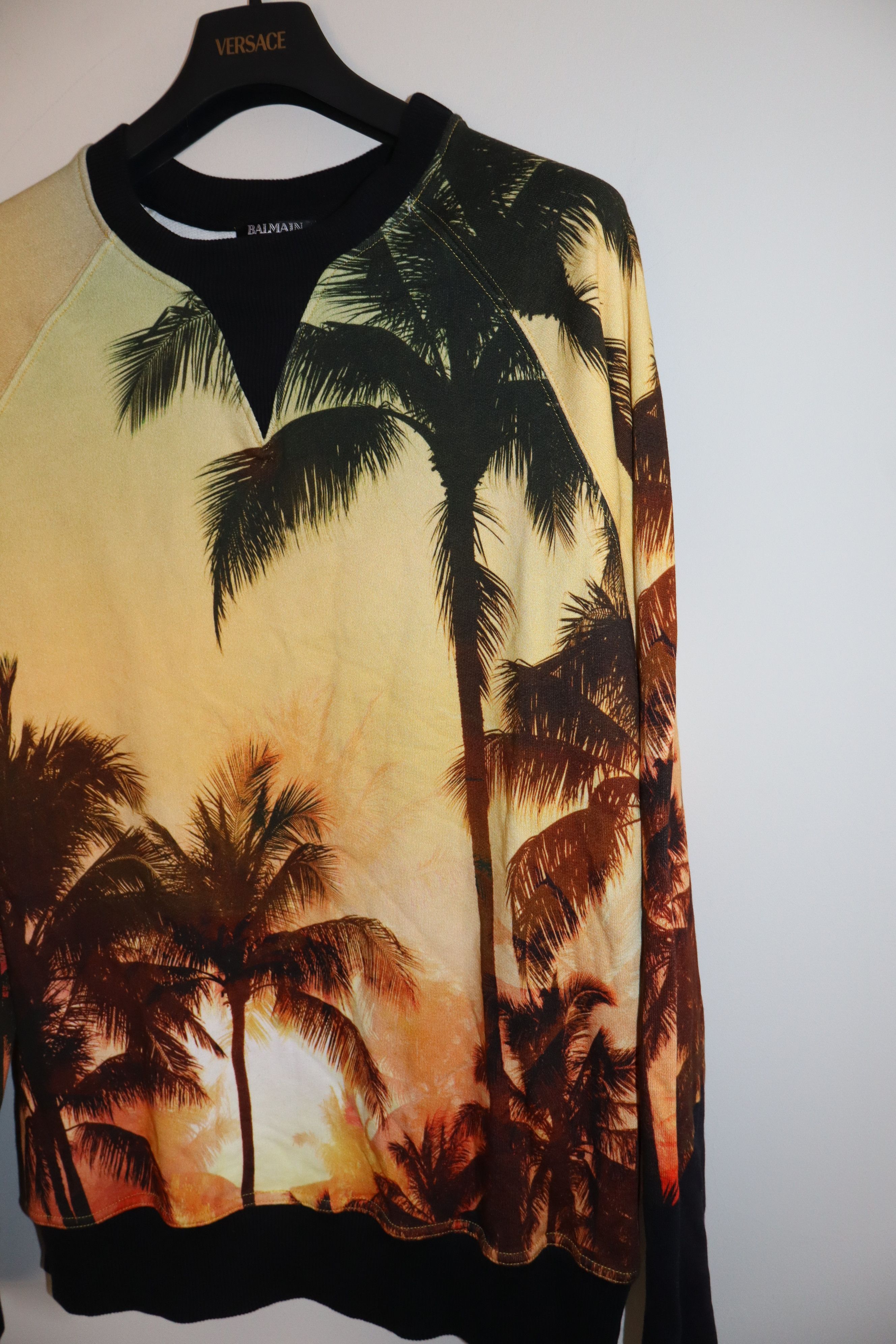 Balmain Palmprint raglan sweatshirt Size US S / EU 44-46 / 1 - 2 Thumbnail