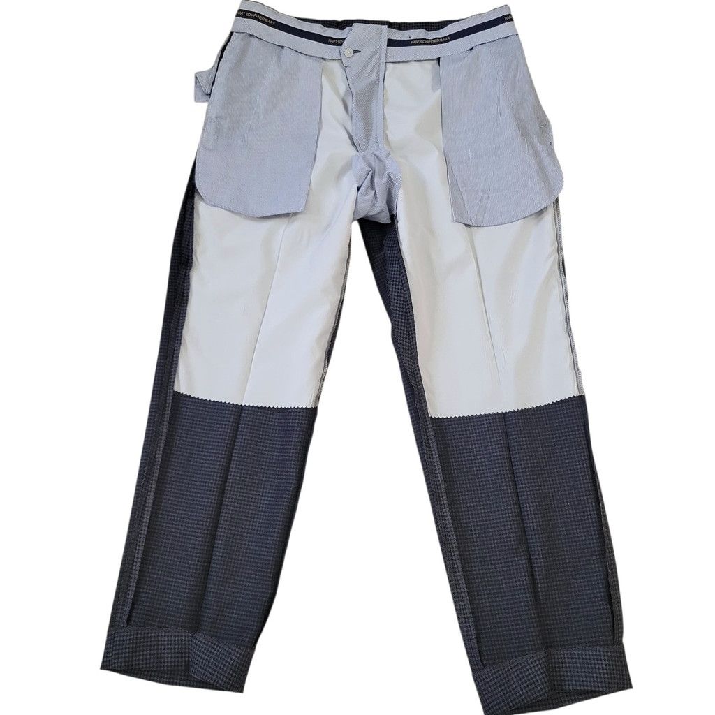 Hart Schaffner Marx Hart Schaffner Marx Men Slim-Fit Flat Front Wool Pants 38/30 Size US 38 / EU 54 - 8 Thumbnail