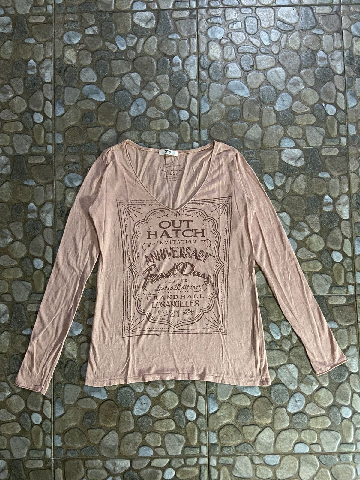 Hysteric Glamour × If Six Was Nine × Japanese Brand VTG Y2K OZOC LONG SLEEVE T-SHIRT Size M / US 6-8 / IT 42-44 - 1 Thumbnail