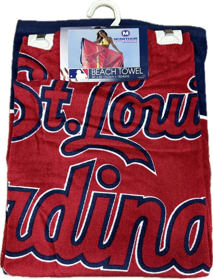 Designer St Louis Cardinals Beach Towel Size ONE SIZE - 1 Thumbnail
