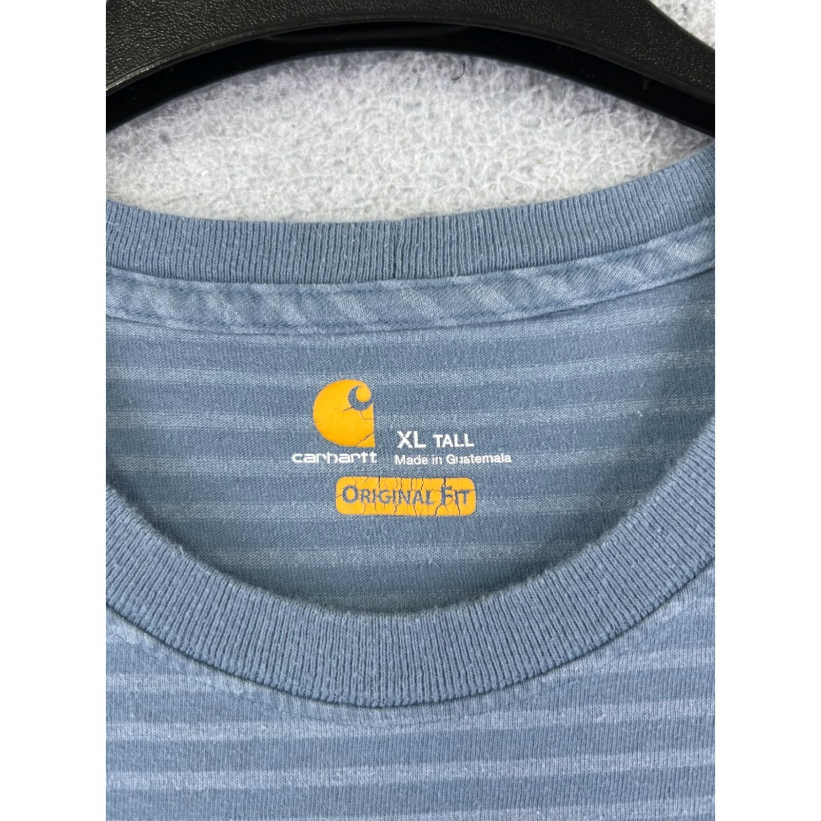 Carhartt VINTAGE Carhartt Shirt Mens Extra Large Tall Blue Short Sleeve Crew Neck Cotton Pocket Size US XL / EU 56 / 4 - 3 Thumbnail