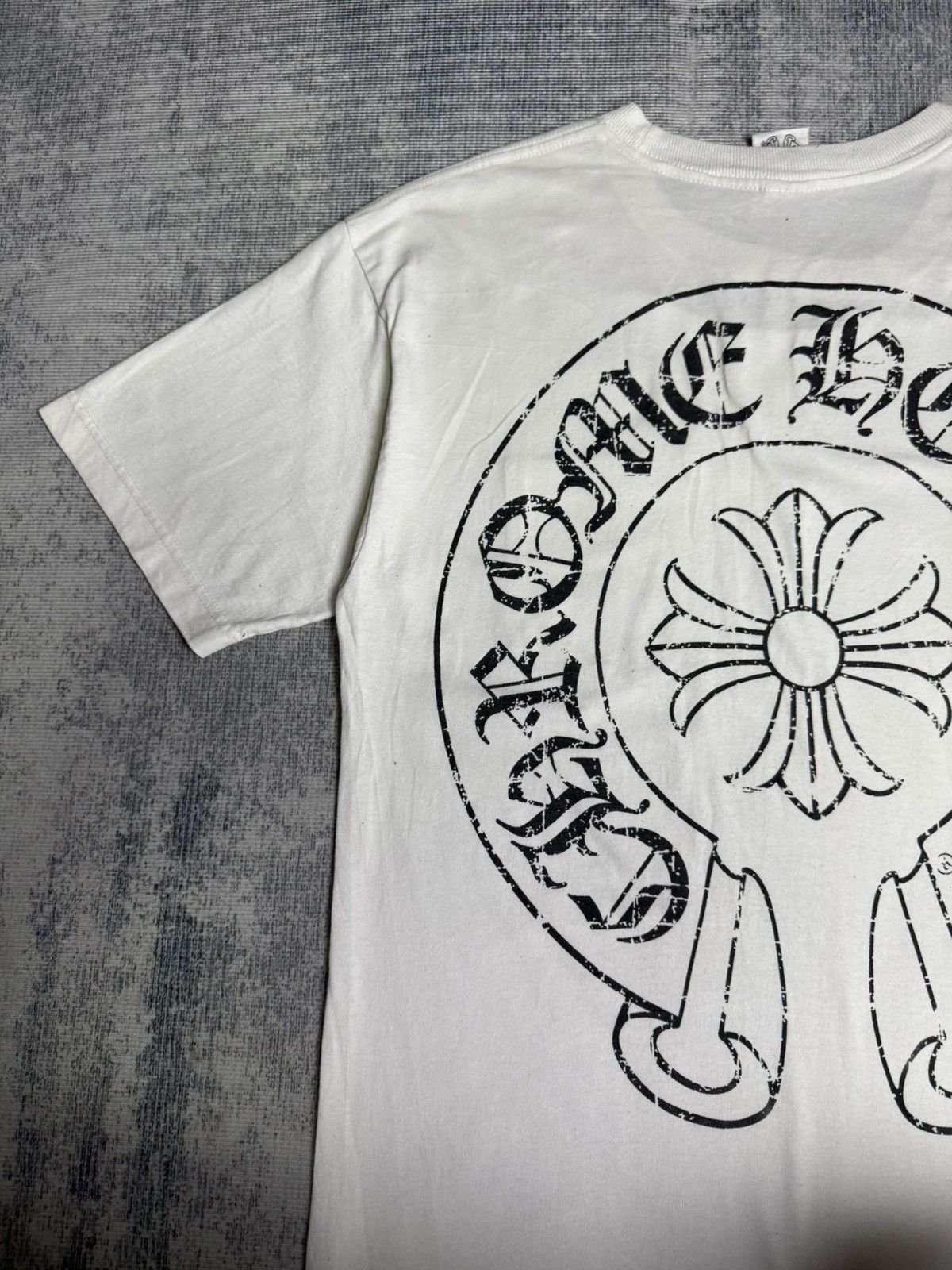 Chrome Hearts VINTAGE! THRASHED! HORSESHOE SCROLL Size US L / EU 52-54 / 3 - 8 Thumbnail