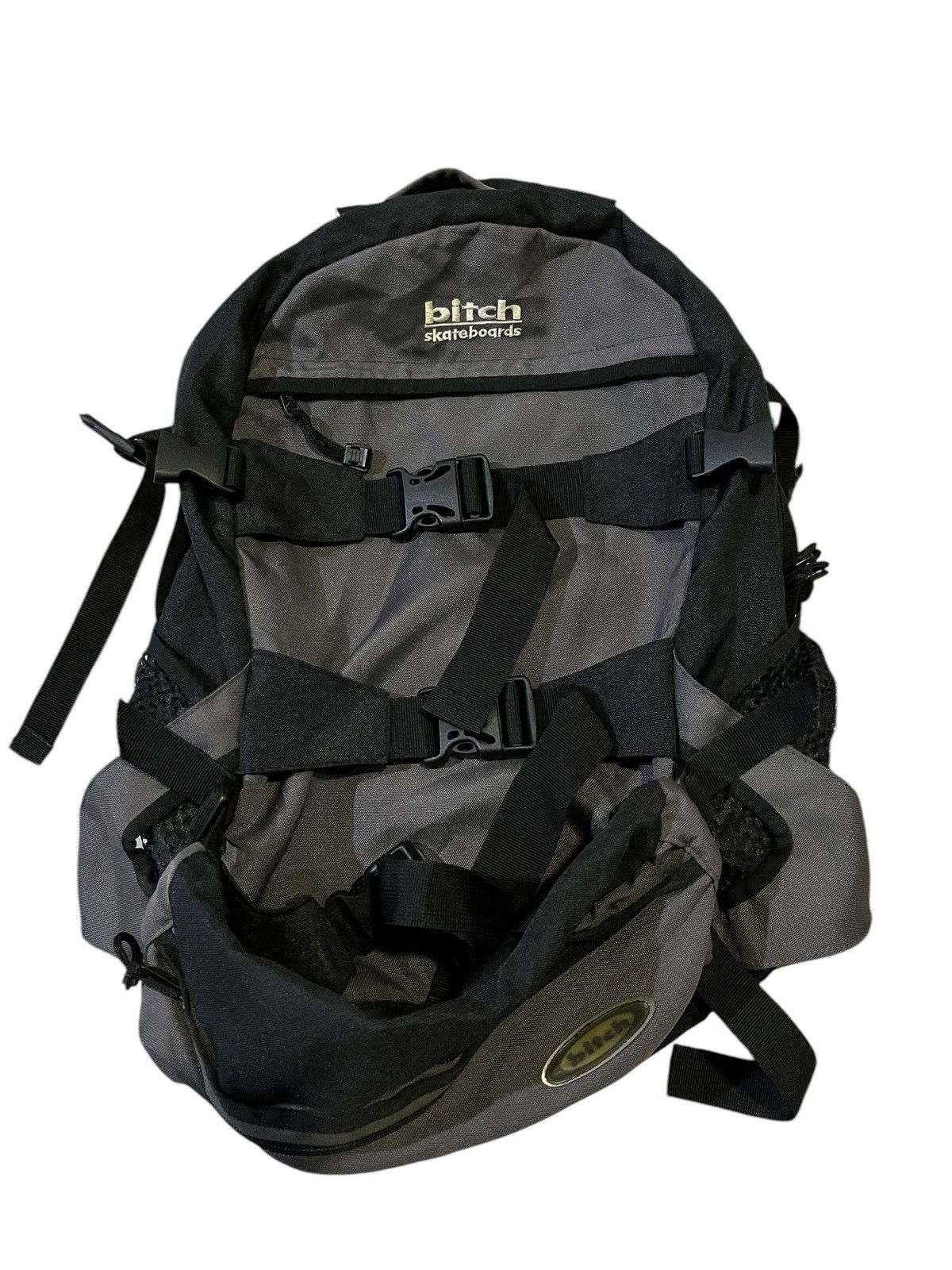Hook-Ups × Vintage 90s 2in1 Vintage Bitch Skateboard Backpack Size ONE SIZE - 10 Thumbnail