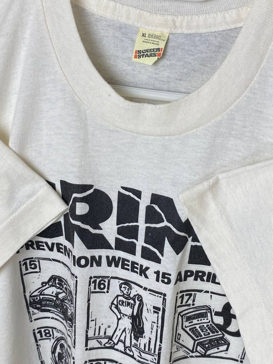 Vintage Vintage Crime Prevention Week 1991 Graphic 90s Tee Size US XL / EU 56 / 4 - 5 Thumbnail