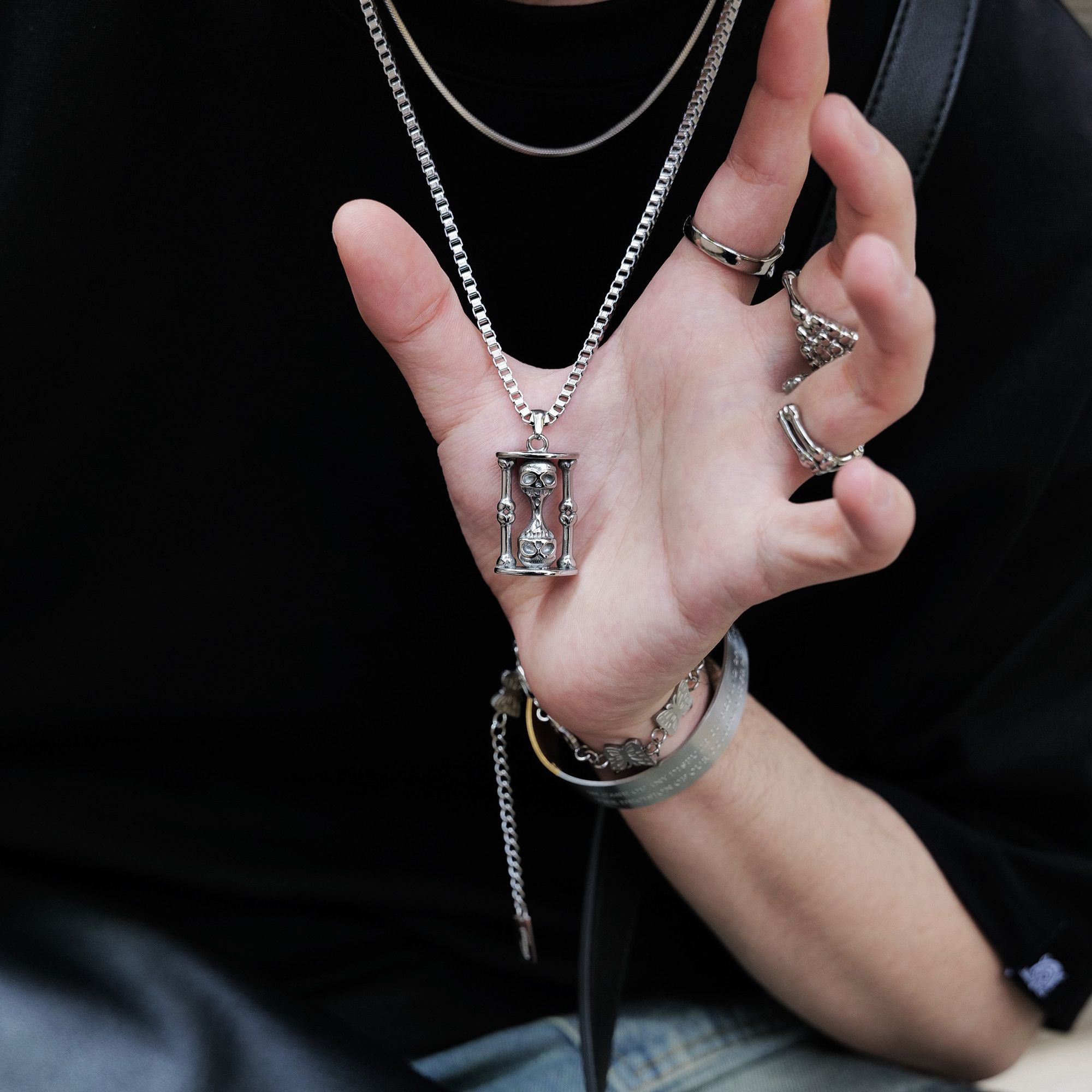 Other Dark STEAL! Y2K Chains Necklace Chain Size ONE SIZE - 1 Thumbnail