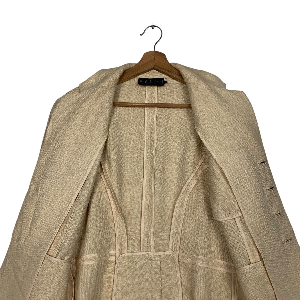 Ralph Lauren Vintage RALPH LAUREN Single Breasted Linen Jacket #2762-C124 Size M / US 6-8 / IT 42-44 - 11 Thumbnail