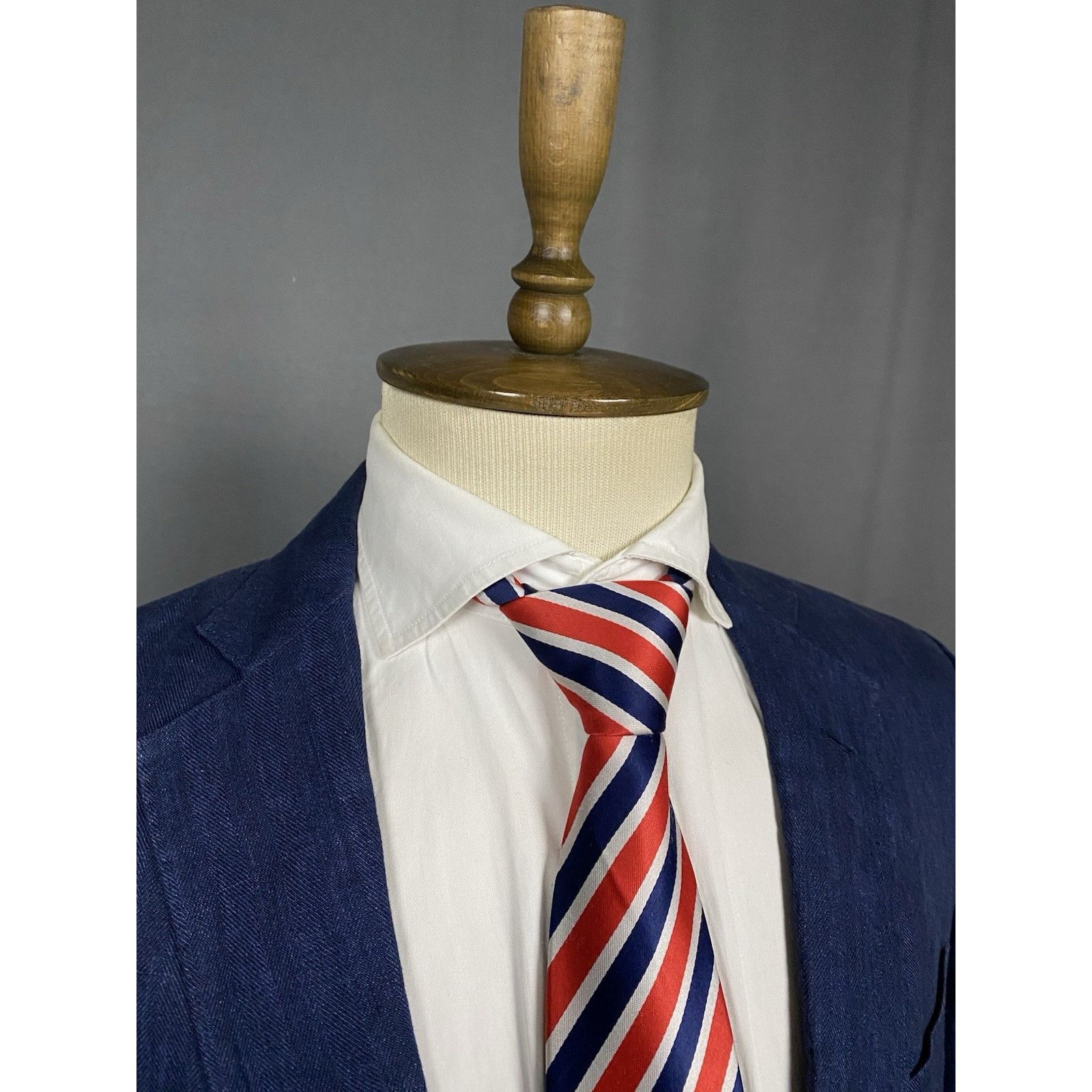 Brooks Brothers Brooks Brothers Men's Blue Linen Blazer Sportcoat Jacket Siz Size 40R - 6 Thumbnail
