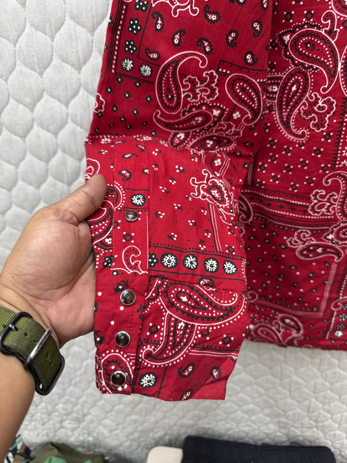Vintage 🔥🔥🔥ARCHIVE VINTAGE H BAR C BANDANA JACKET SHIRTS Size US L / EU 52-54 / 3 - 12 Thumbnail