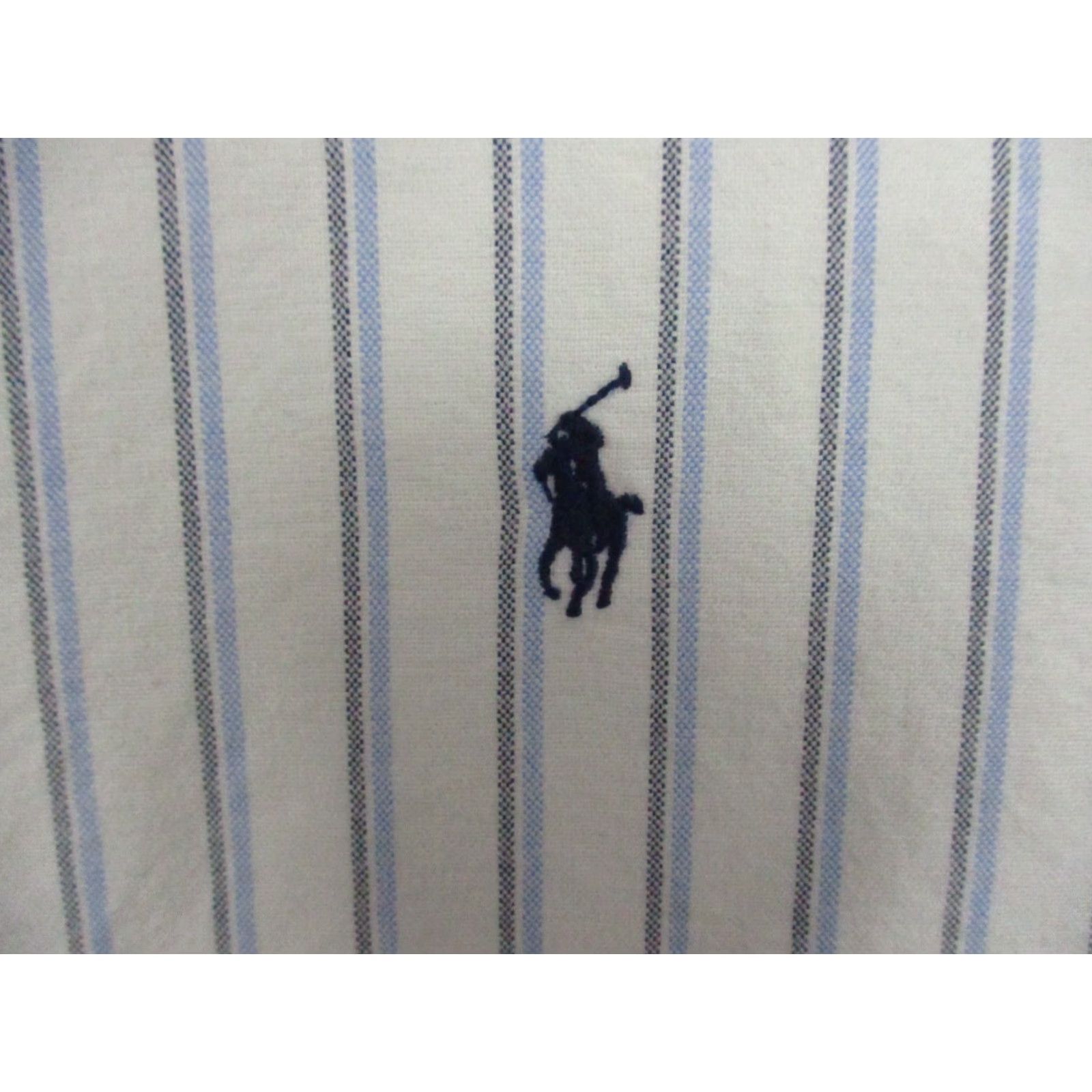Ralph Lauren Ralph Lauren Shirt XL Men Button-Down Classic Fit Blue Stripe Logo Pony Long Sleeve Blue Polo Button-Up Shirt Reg/Regular Fit Mens Size US XL / EU 56 / 4 - 2 Thumbnail