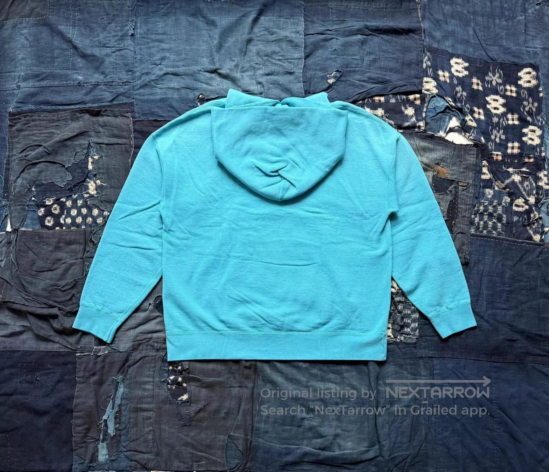 Visvim Blue Hoodie with Front Pocket and Embroidered Logo. Size US XL / EU 56 / 4 - 2 Thumbnail