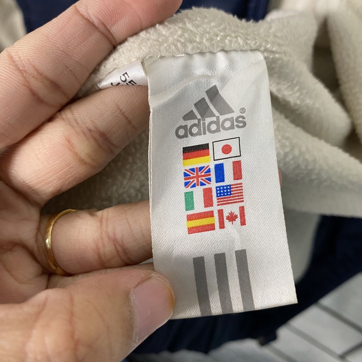 Adidas 📌Vintage Coach Long Jacket Adidas Big Logo Blanket Size US L / EU 52-54 / 3 - 22 Thumbnail