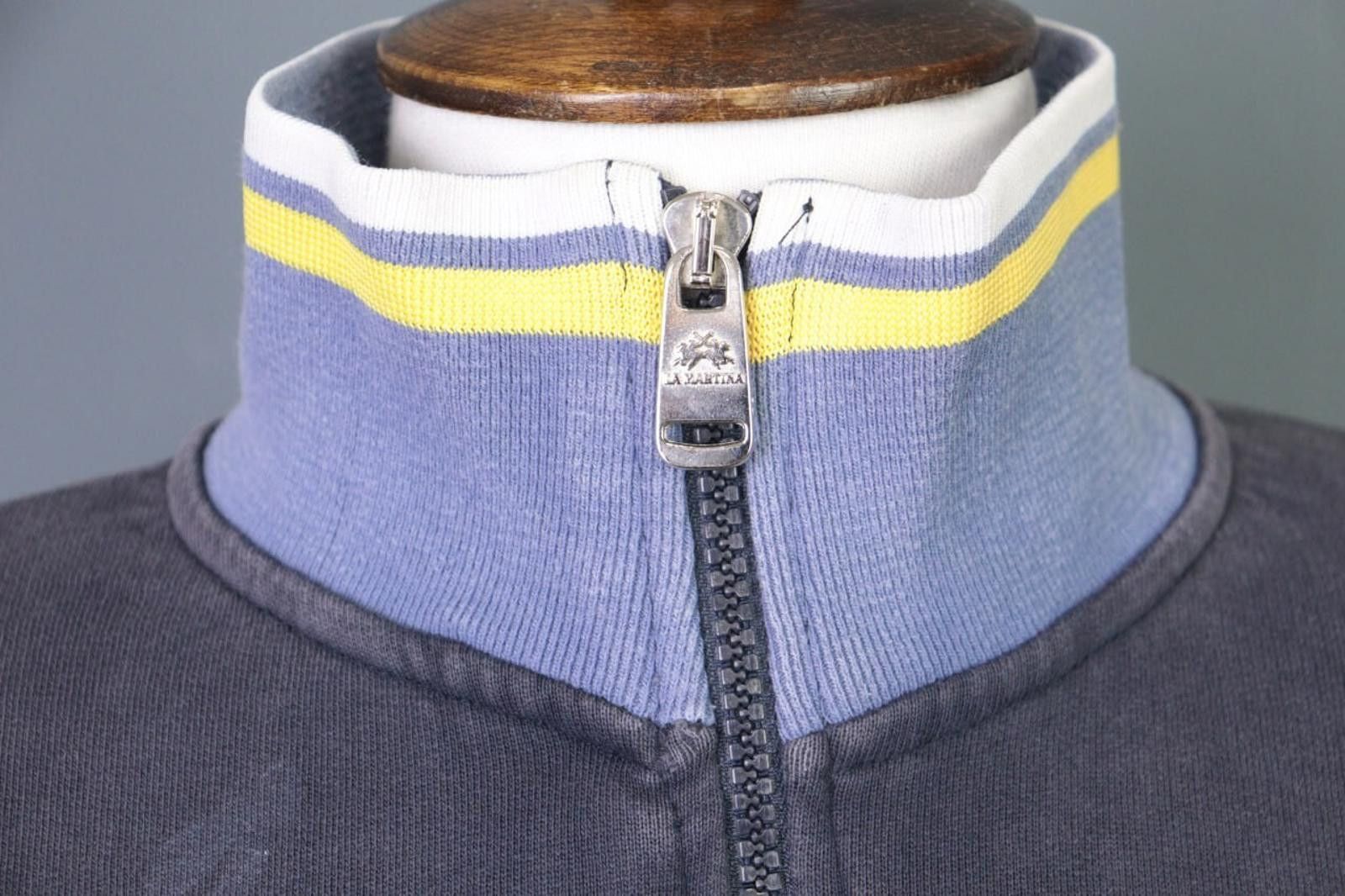 La Martina La Martina Blue Full Zip Long Sleeve Sweater Size M Size M / US 6-8 / IT 42-44 - 4 Thumbnail