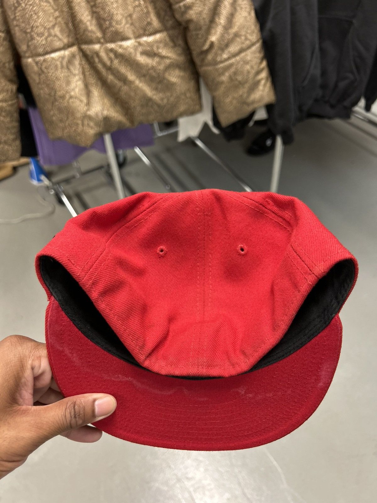 Fucking Awesome Fucking Awesome Red New Era Fitted Size ONE SIZE - 3 Thumbnail
