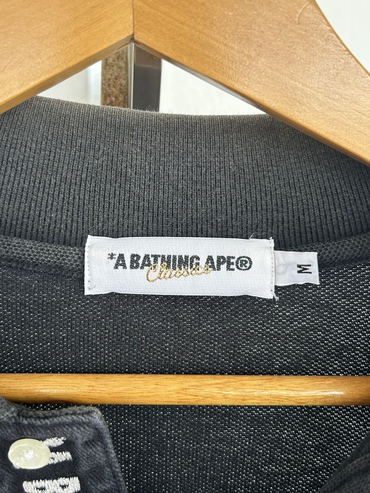 Bape Bathing Ape Classics 1 point Polo Black Size US L / EU 52-54 / 3 - 6 Thumbnail