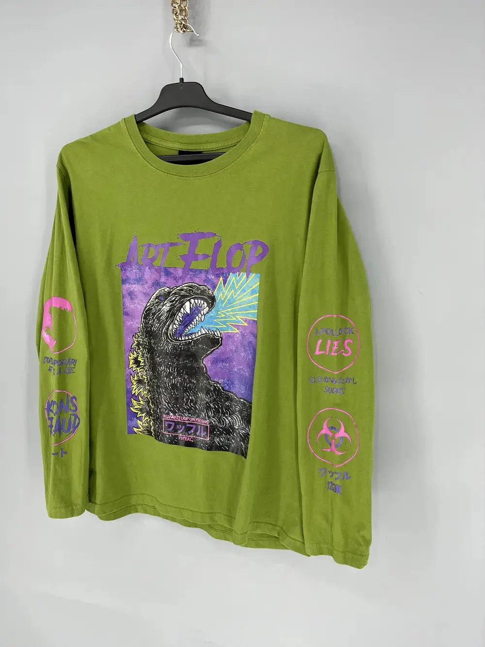 Band Tees HEYBIG Art Flop Koons Fraud J.Pollock Lies Buy Artflop tee Size US XL / EU 56 / 4 - 3 Thumbnail