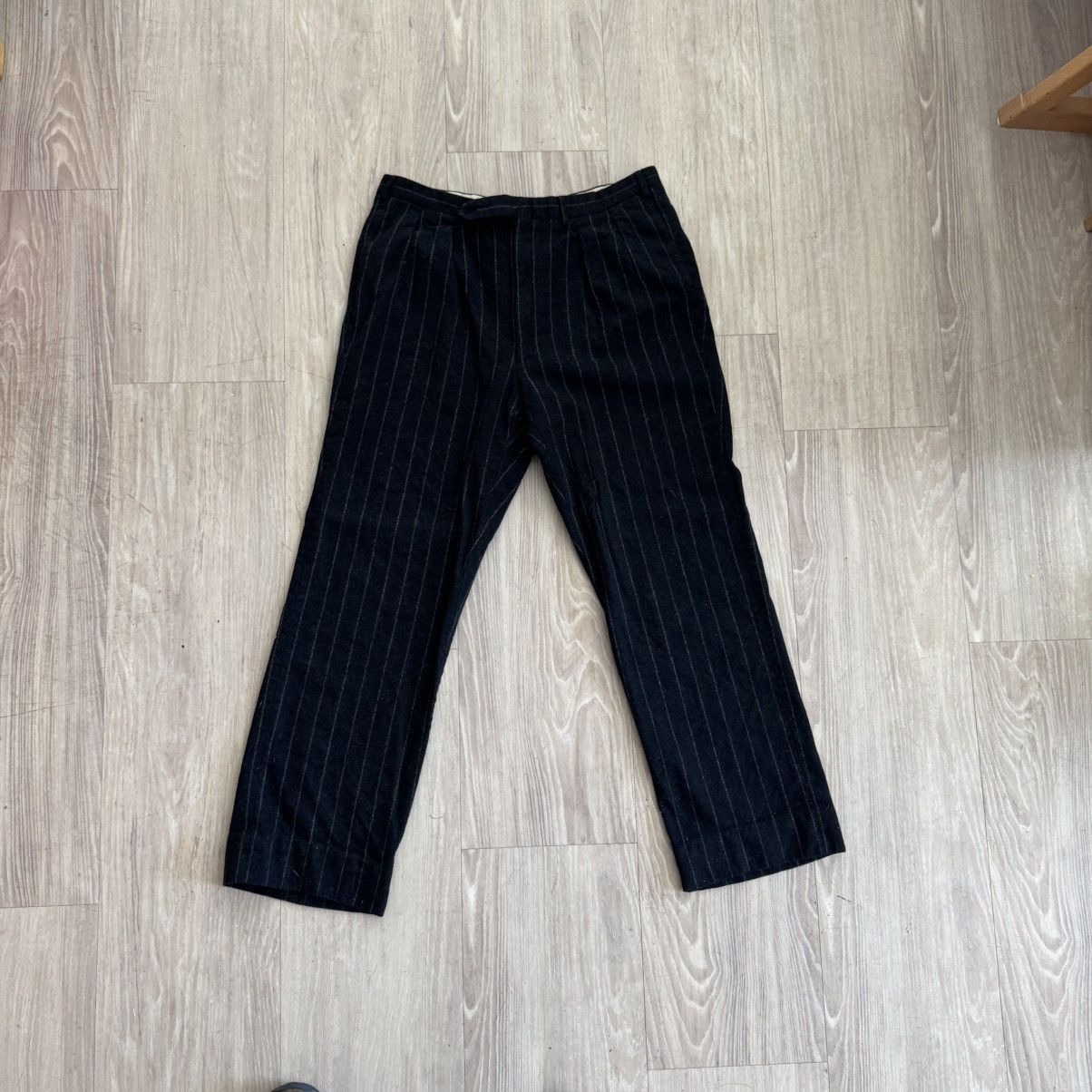 Vintage Striped Wool Pants Size US 34 / EU 50 - 1 Thumbnail
