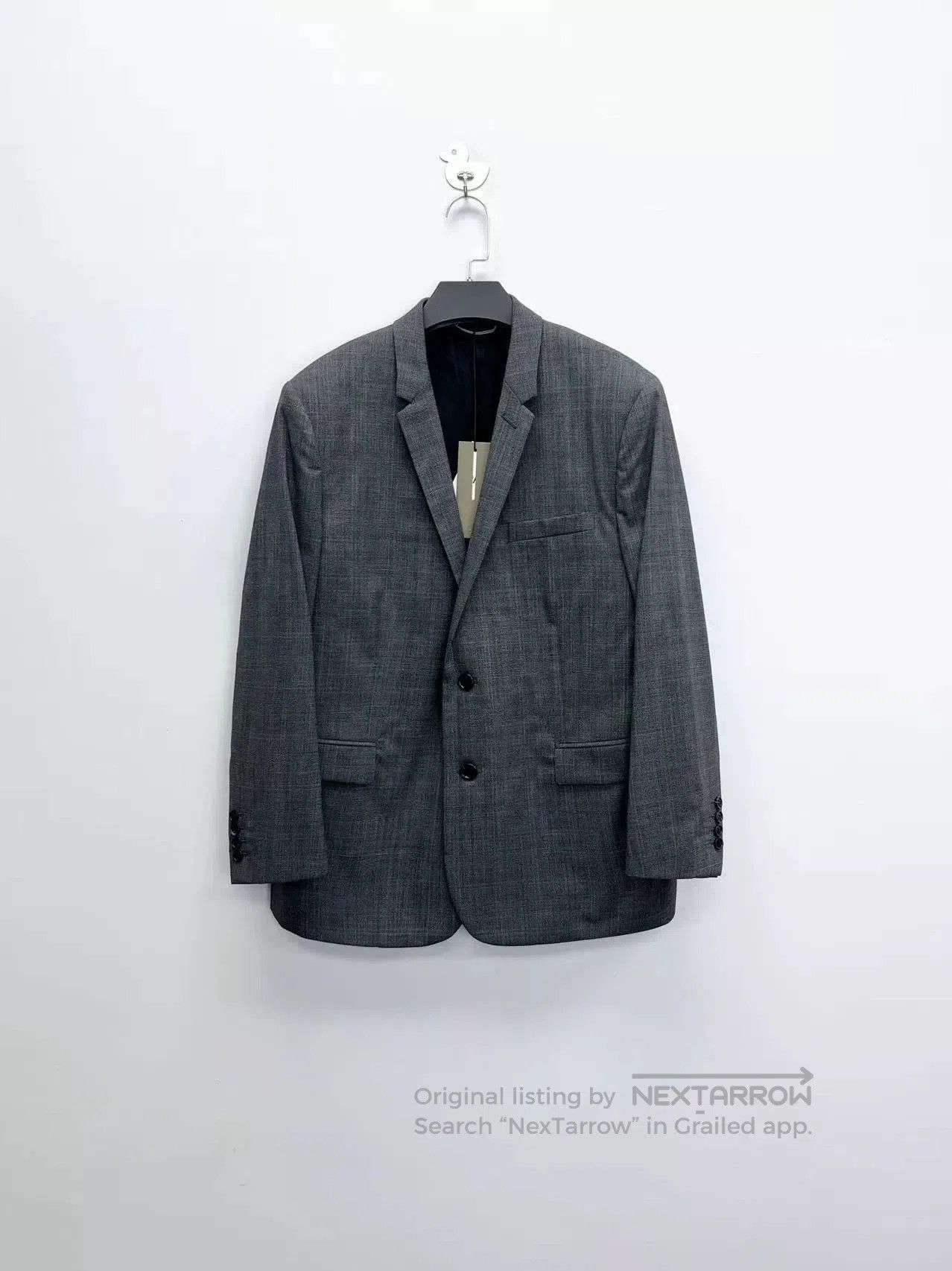 Dior Dior Gray Wool Single-Breasted Blazer. Size US XL / EU 56 / 4 - 1 Thumbnail