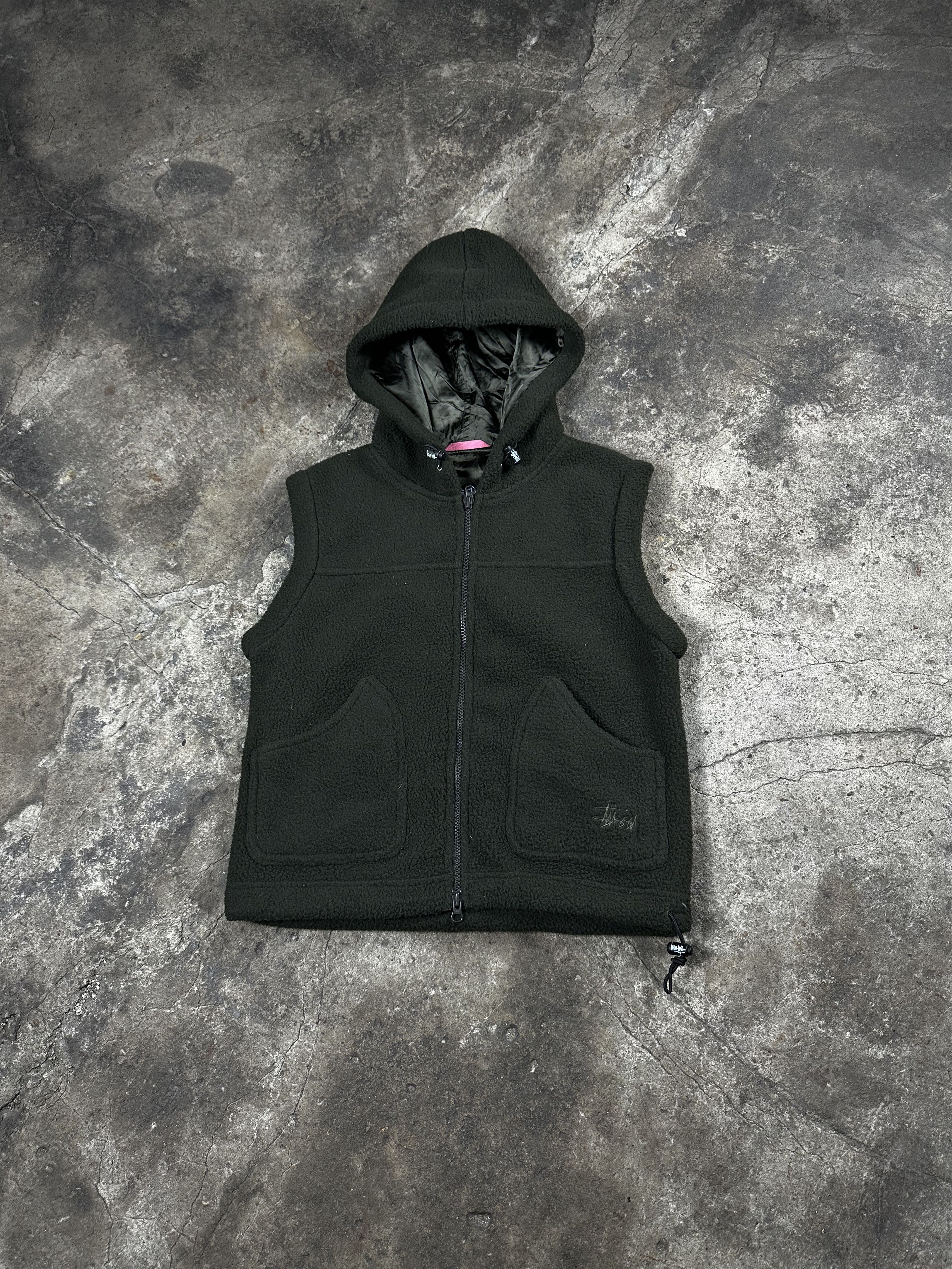 Stussy Stüssy Python Reversible Down Vest Navy Quilted Size Medium