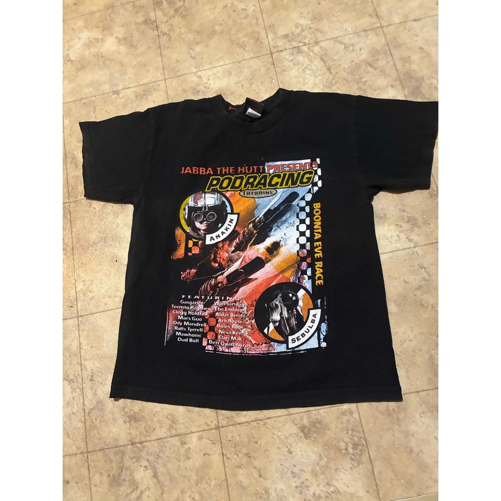 Other Vintage Y2K Star Wars Podracing T-Shirt Black(Youth Fit L) Size US L / EU 52-54 / 3 - 1 Thumbnail