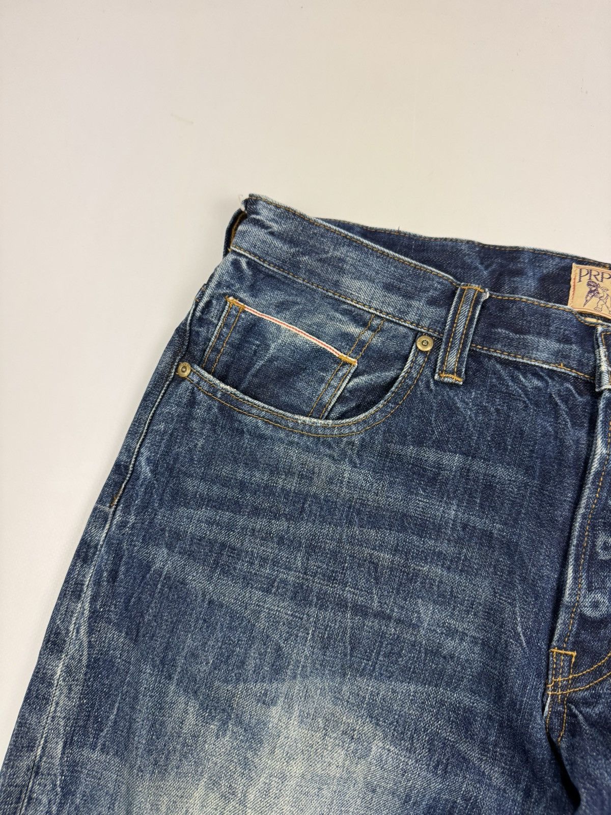 Prps PRPS Washed Selvage Denim Jeans Size US 34 / EU 50 - 8 Thumbnail