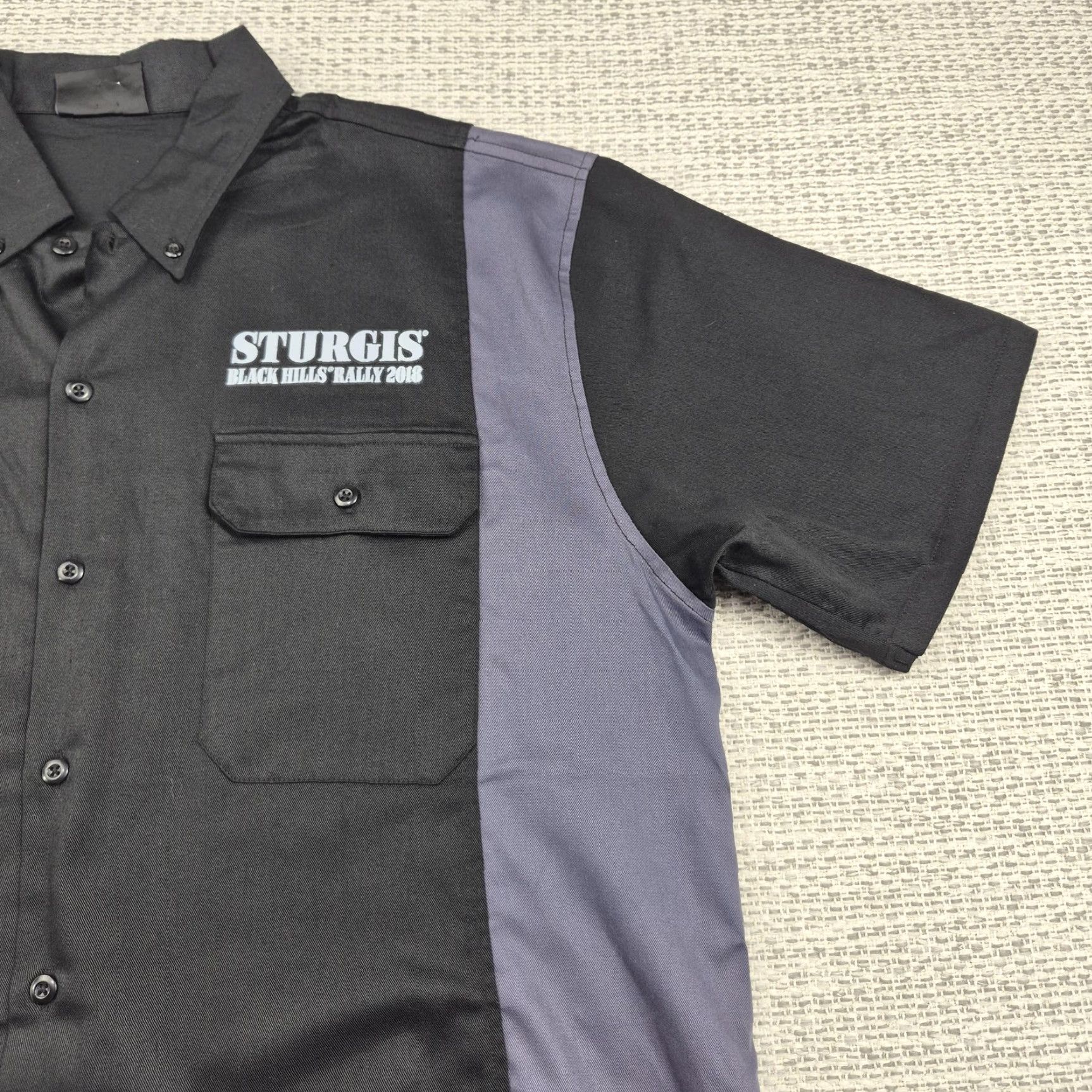 Vintage Biker Sturgis Shirt Mens 2XL Button Up Short Sleeve Motorcycle 2018 Size US XXL / EU 58 / 5 - 4 Thumbnail