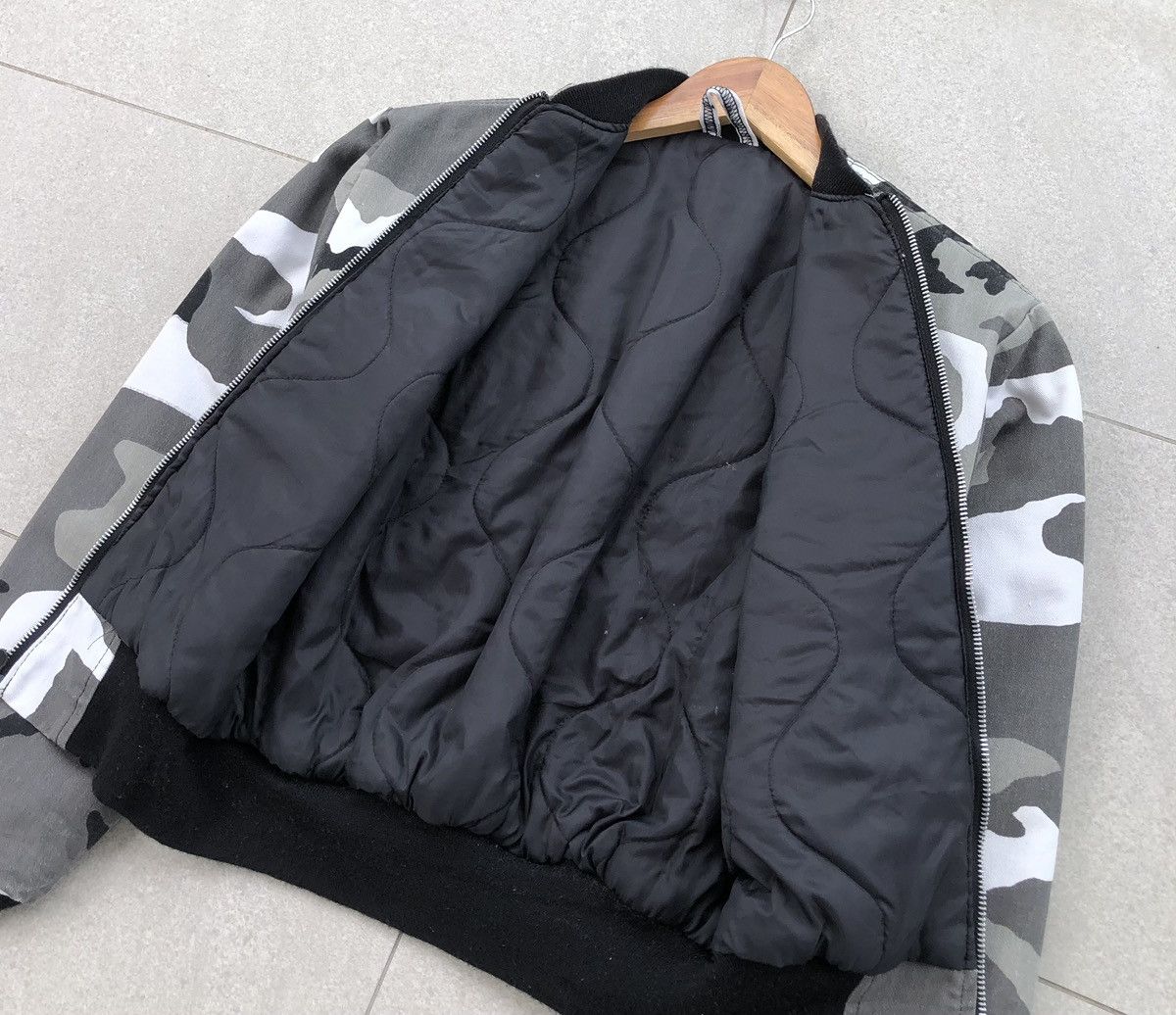 Alpha Industries Vintage Camo MA-1 Flyer’s Intermediate Bomber Jacket USA 🇺🇸 Size M / US 6-8 / IT 42-44 - 6 Thumbnail