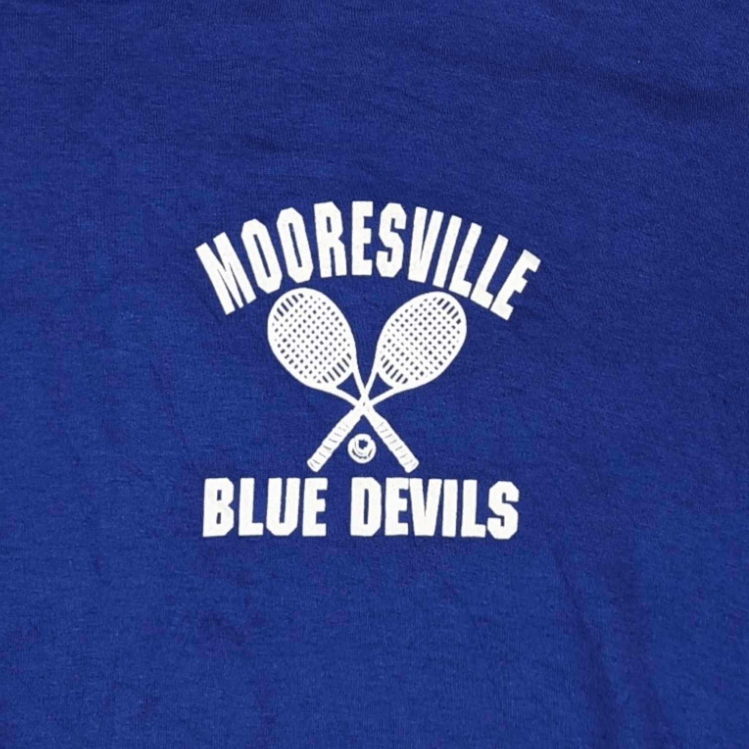 Russell Athletic 90's Mooresville High School Blue Devils Tennis Club Tee Size US L / EU 52-54 / 3 - 5 Thumbnail
