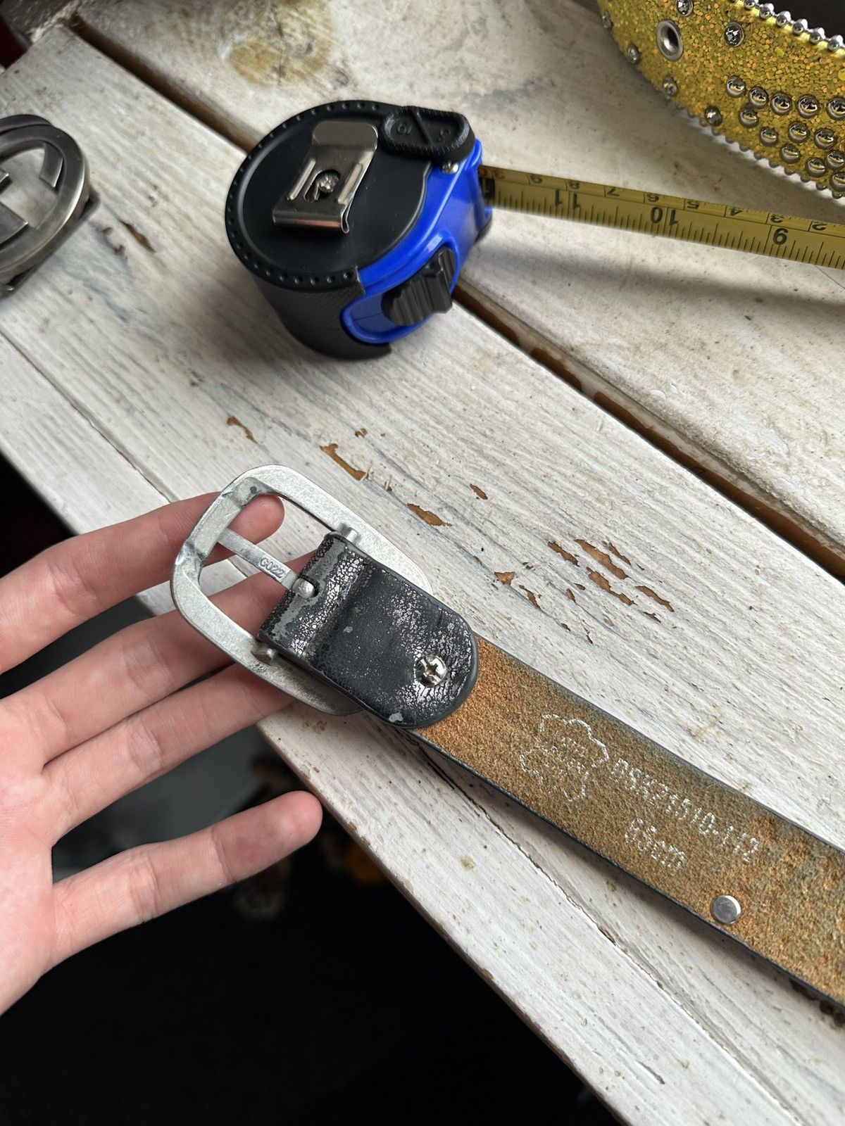 Other 🚨Vintage Crazy Metal Belt Drip Japanese Hype bb Simon Size ONE SIZE - 6 Thumbnail