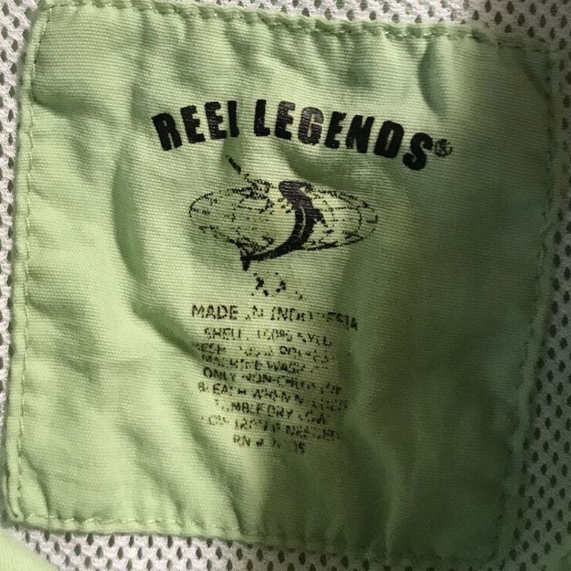 Reel Legends Reel Legends Men’s XXL Light Green Mesh Nylon Fishing Shirt Size US XXL / EU 58 / 5 - 2 Thumbnail