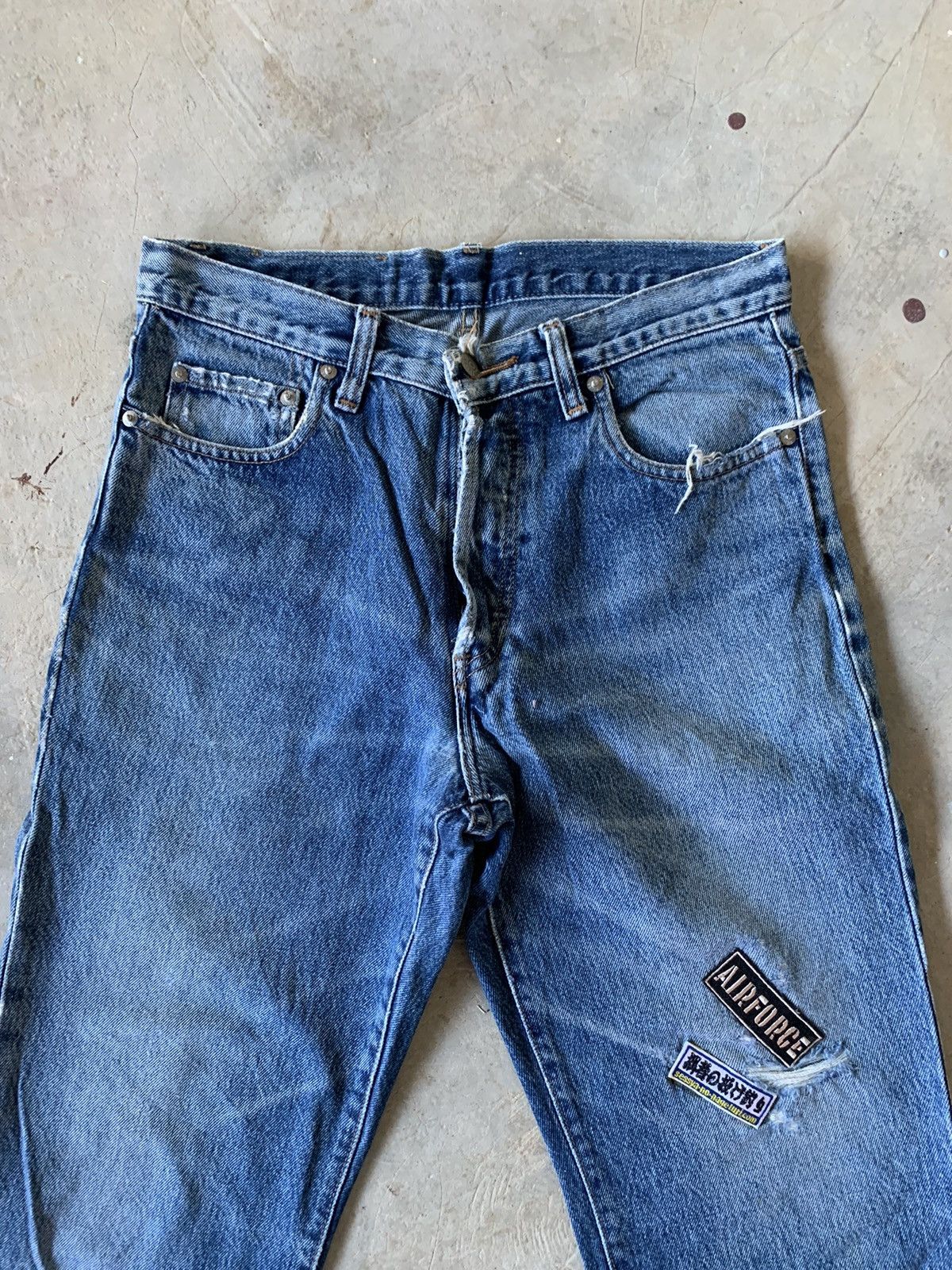 RRL Ralph Lauren Vintage Double RRL Ralph Lauren Made In Usa Distressed Denim Size US 30 / EU 46 - 10 Thumbnail